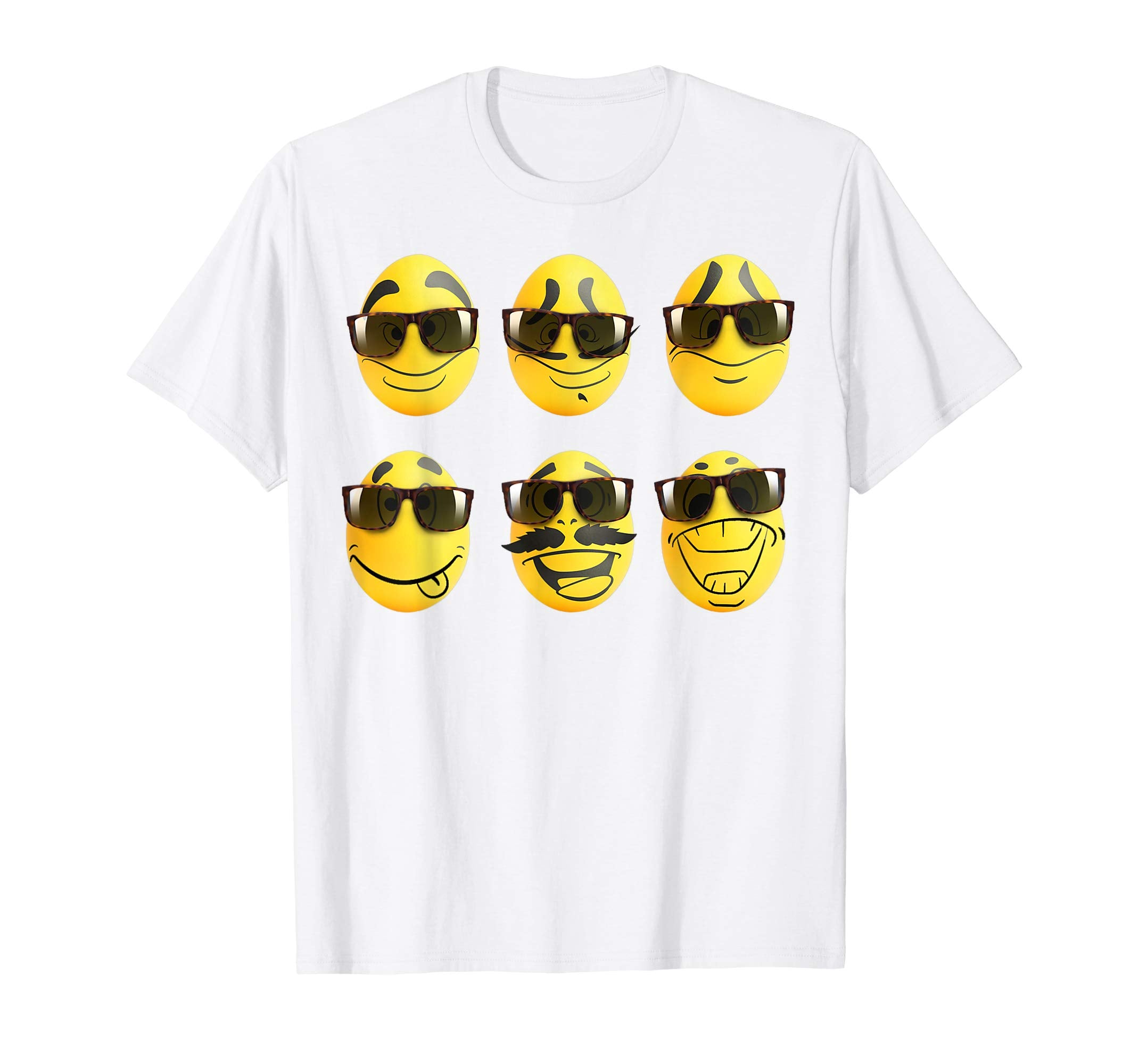 Funny Cute Easter egg with emotions faces gift Shirt