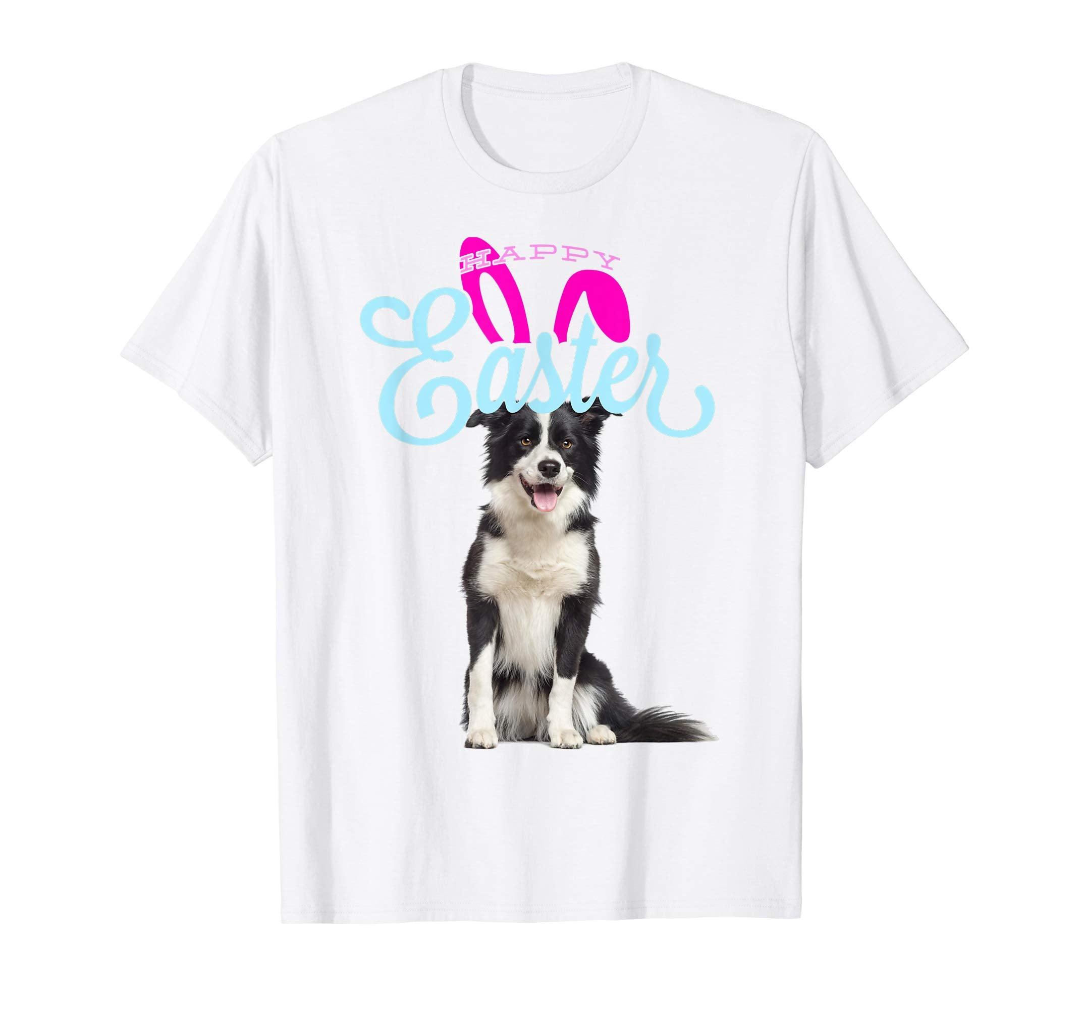 Easter Bunny Border Collie Tshirt Dog Men Women Gift