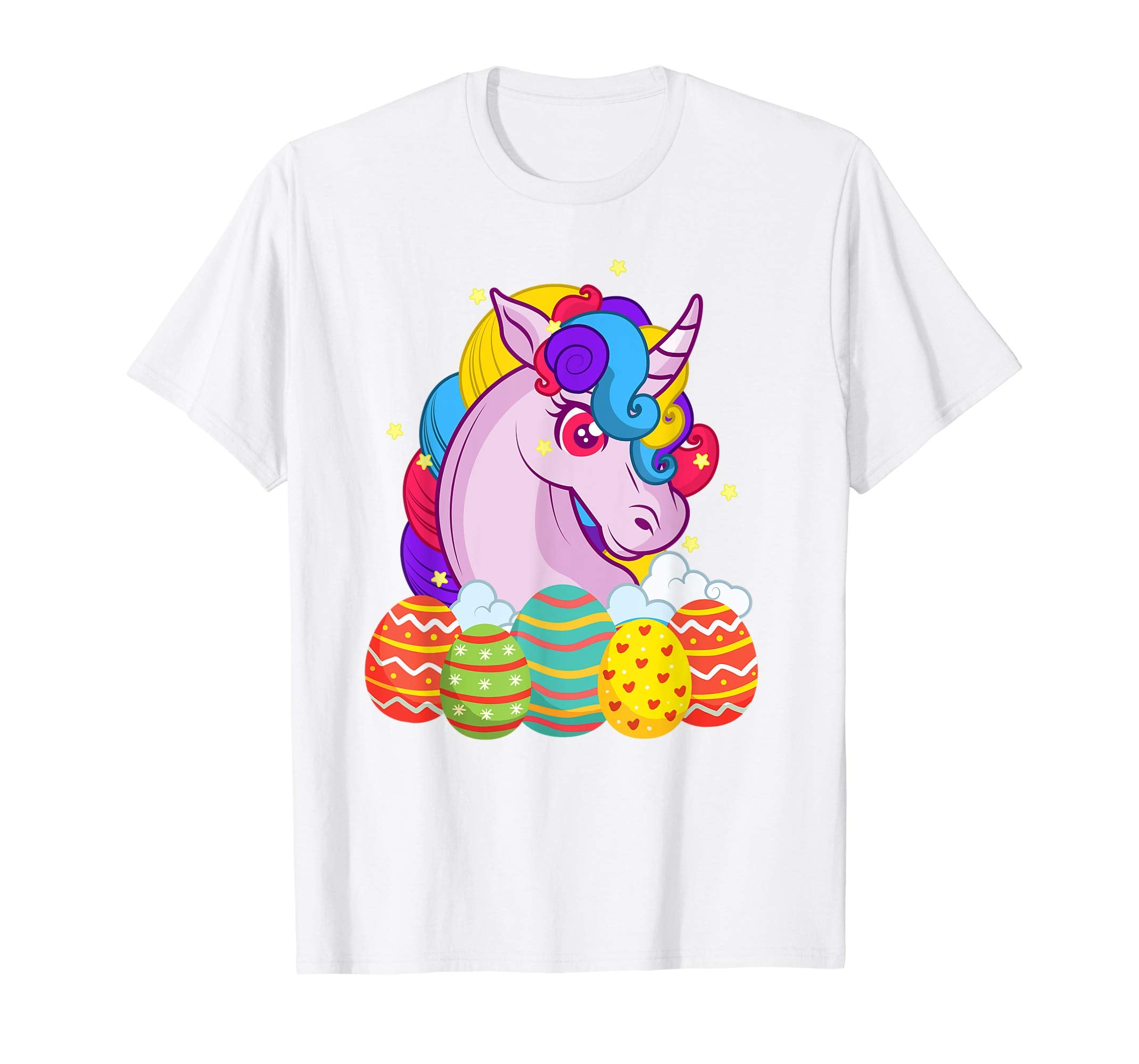 Cute Unicorn Easter Egg T-Shirt Gifts for Mom Daughter