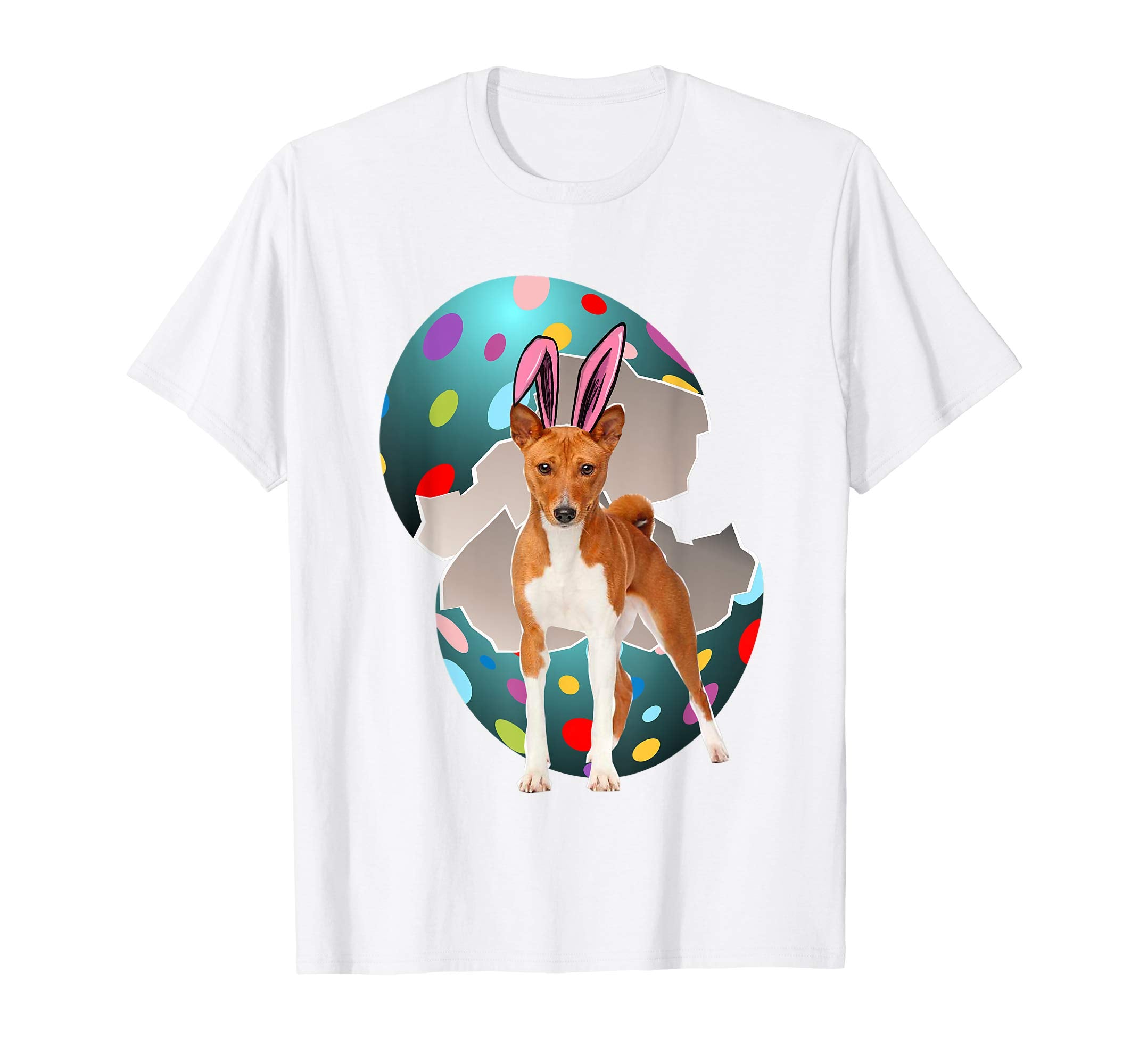 Basenji Dad Mom Easter Day Gift T shirt
