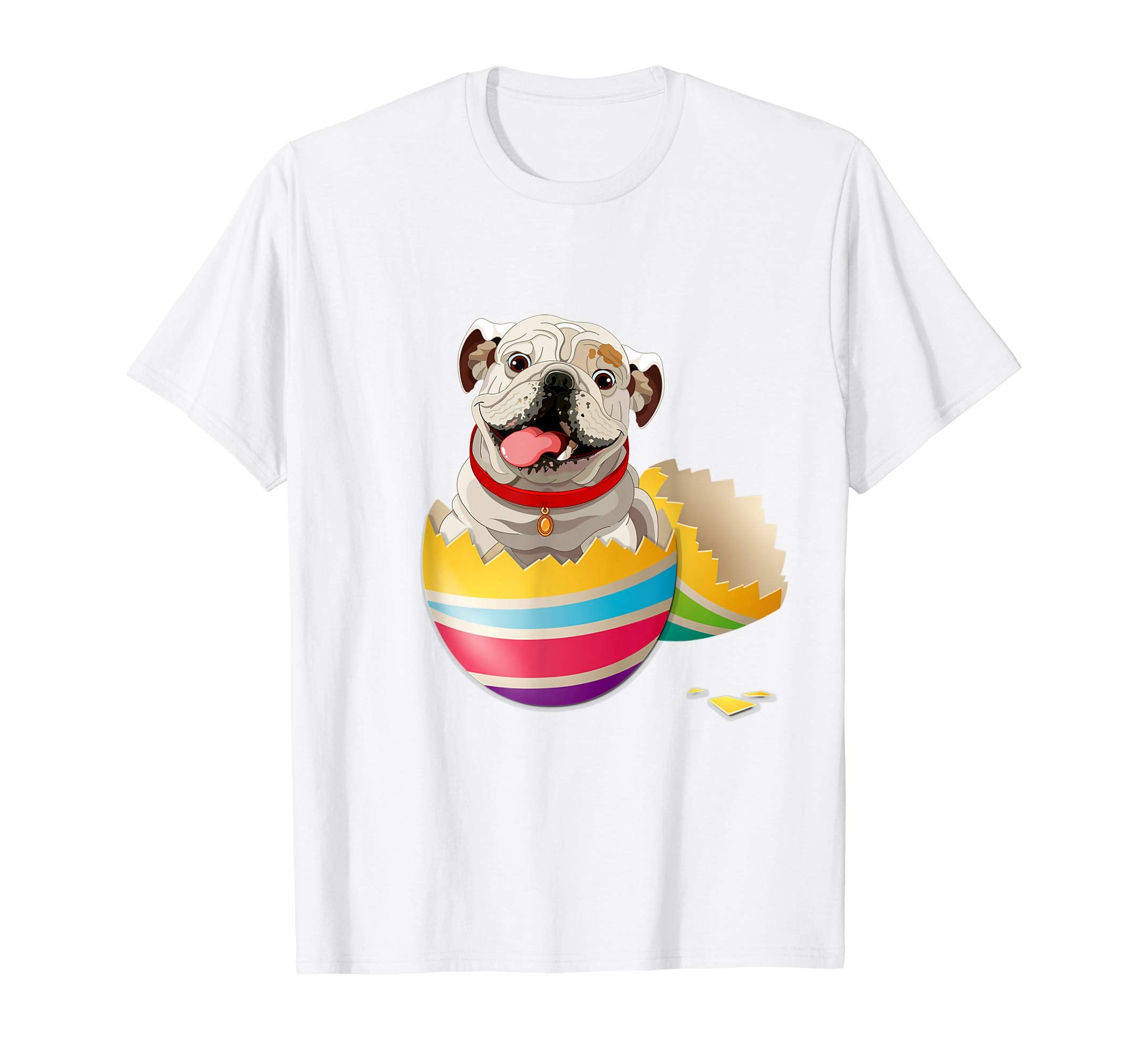 English Bulldog Hatching From Easter Egg Easter Day Shirt