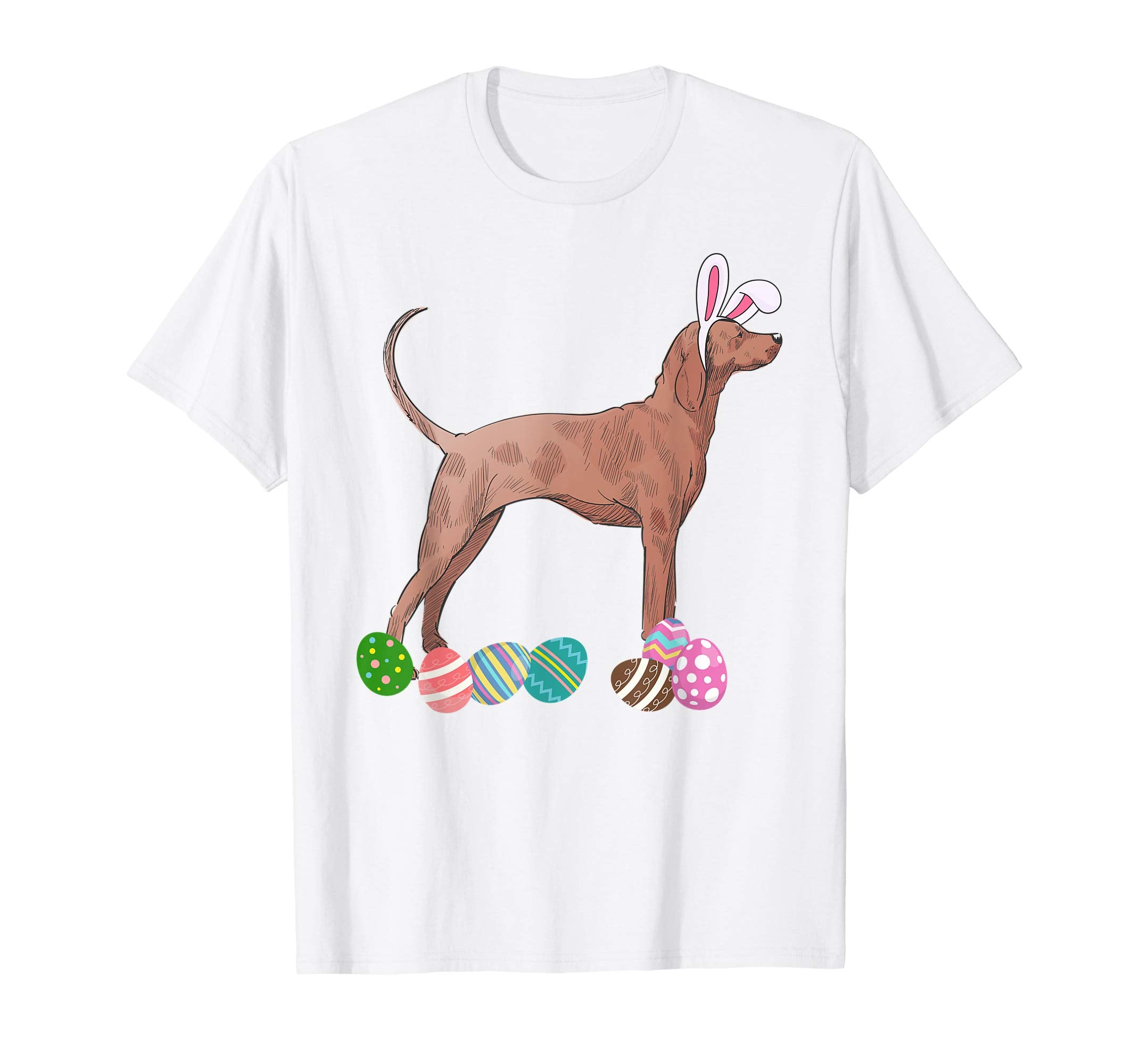 Greyhound Dressed As Easter Bunny With Rabbit Ears T-Shirt