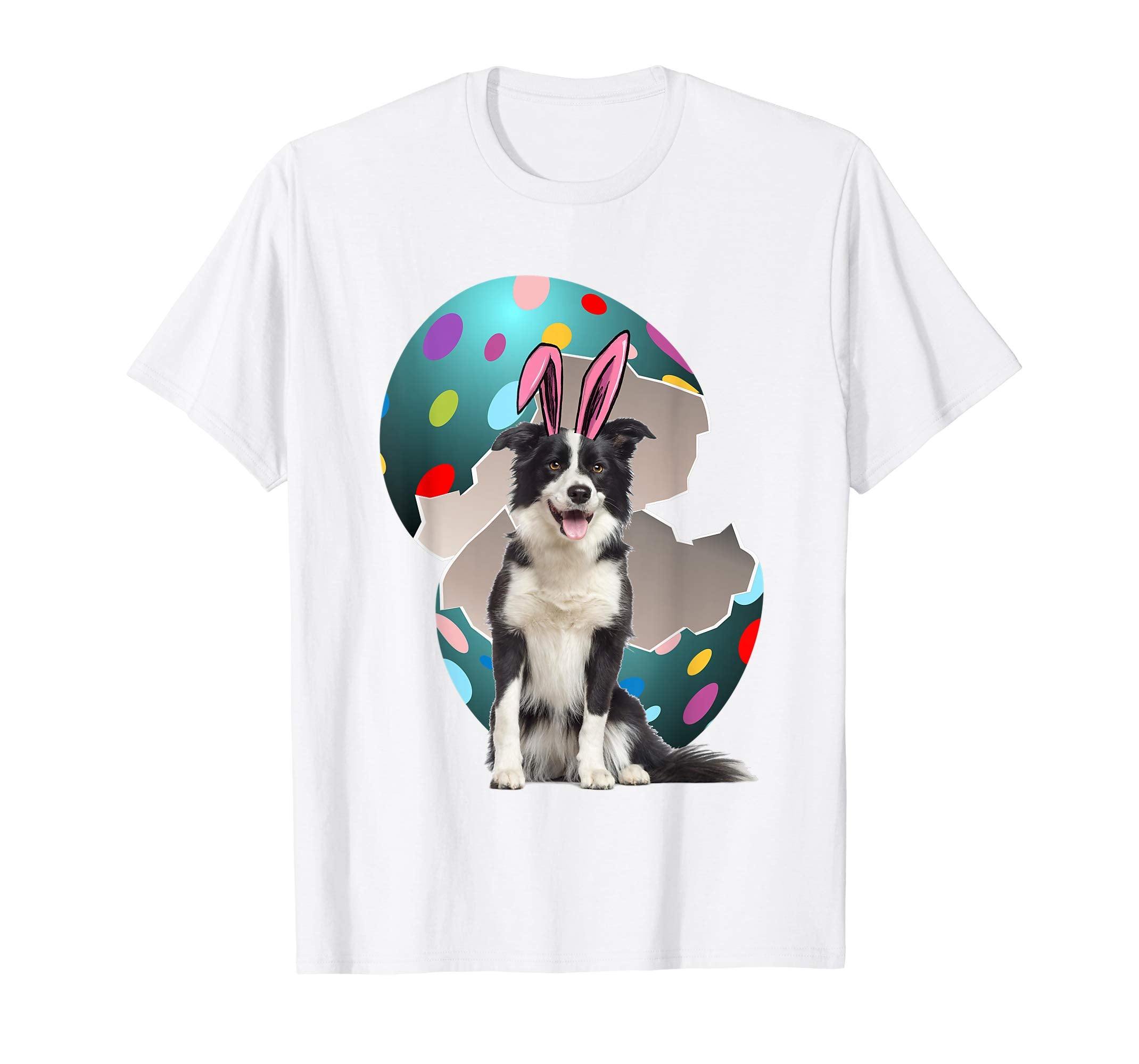 Border Collie Dad Mom Easter Day Gift T shirt