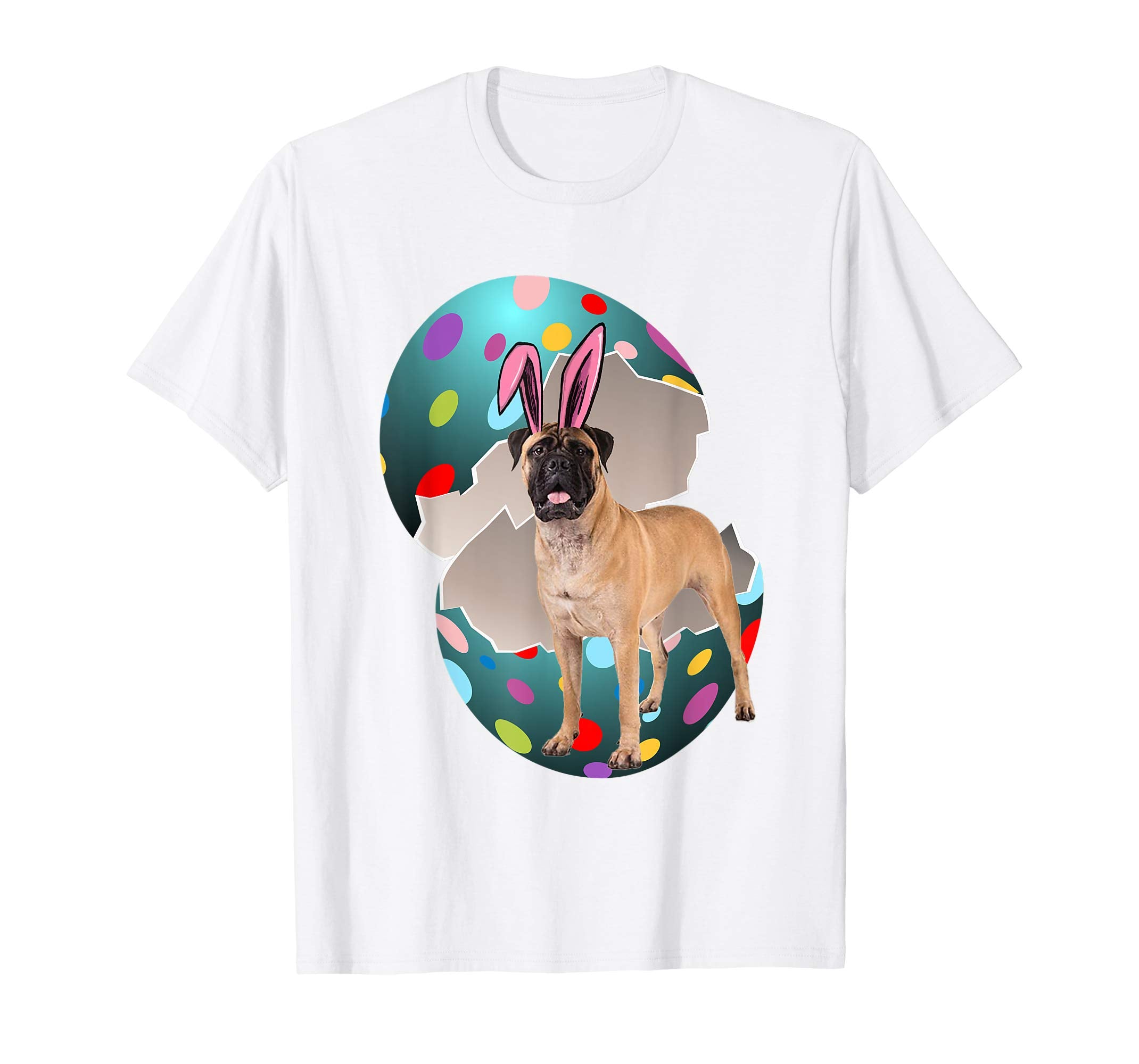Bullmastiff Dad Mom Easter Day Gift T shirt