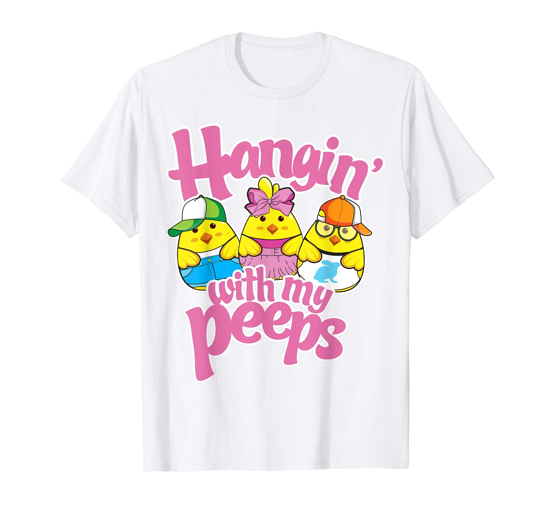 Kids Hanging with my peeps shirt Easter Egg Hunt T-shirt Tee