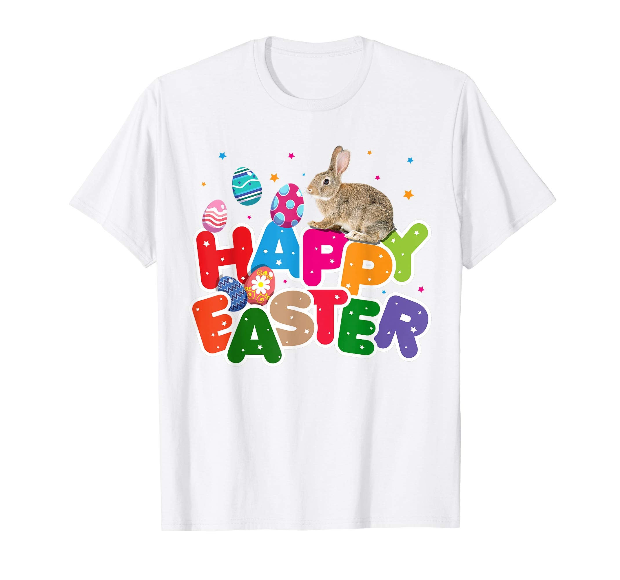 Cute Bunny Happy Easter Shirt - Easter Eggs Kids Gift