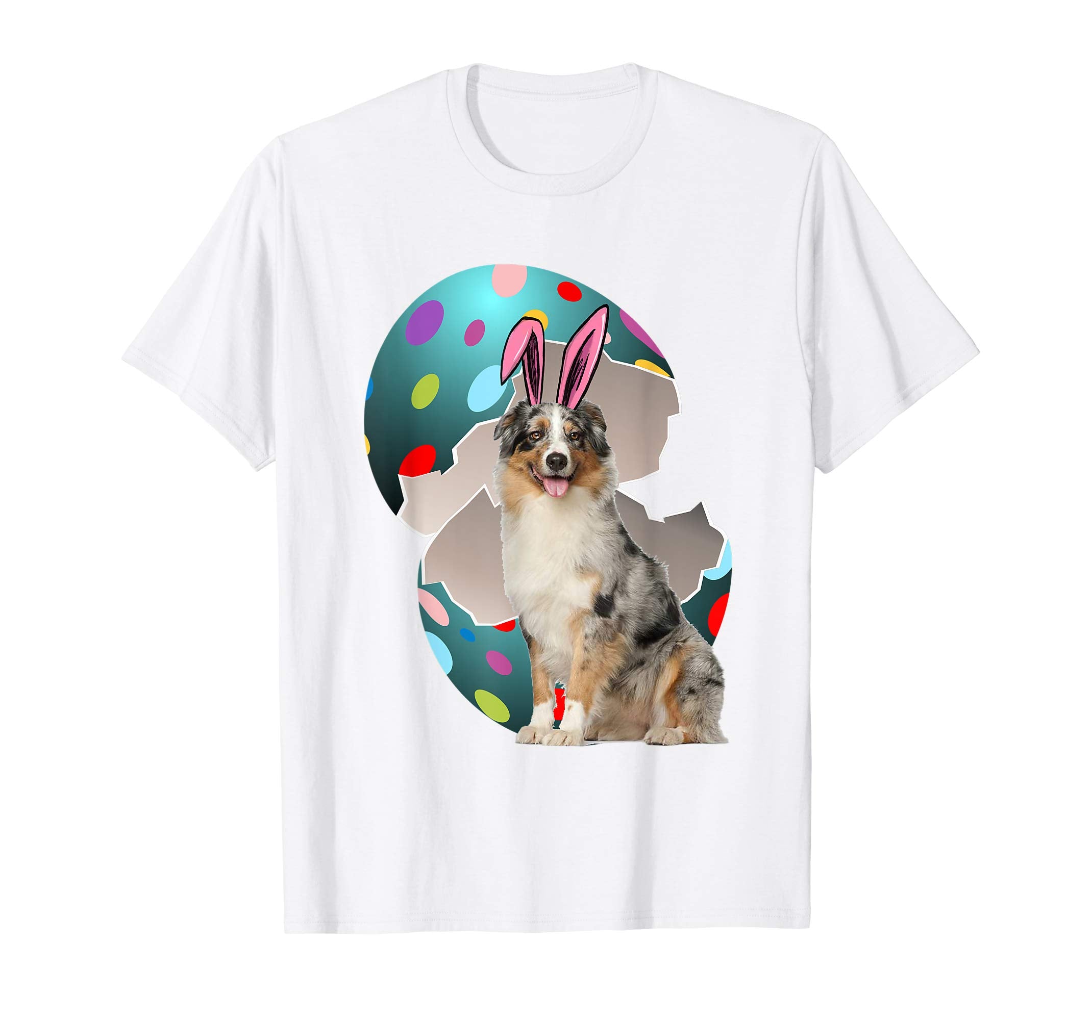 Australian Shepherd Dad Mom Easter Day Gift T shirt