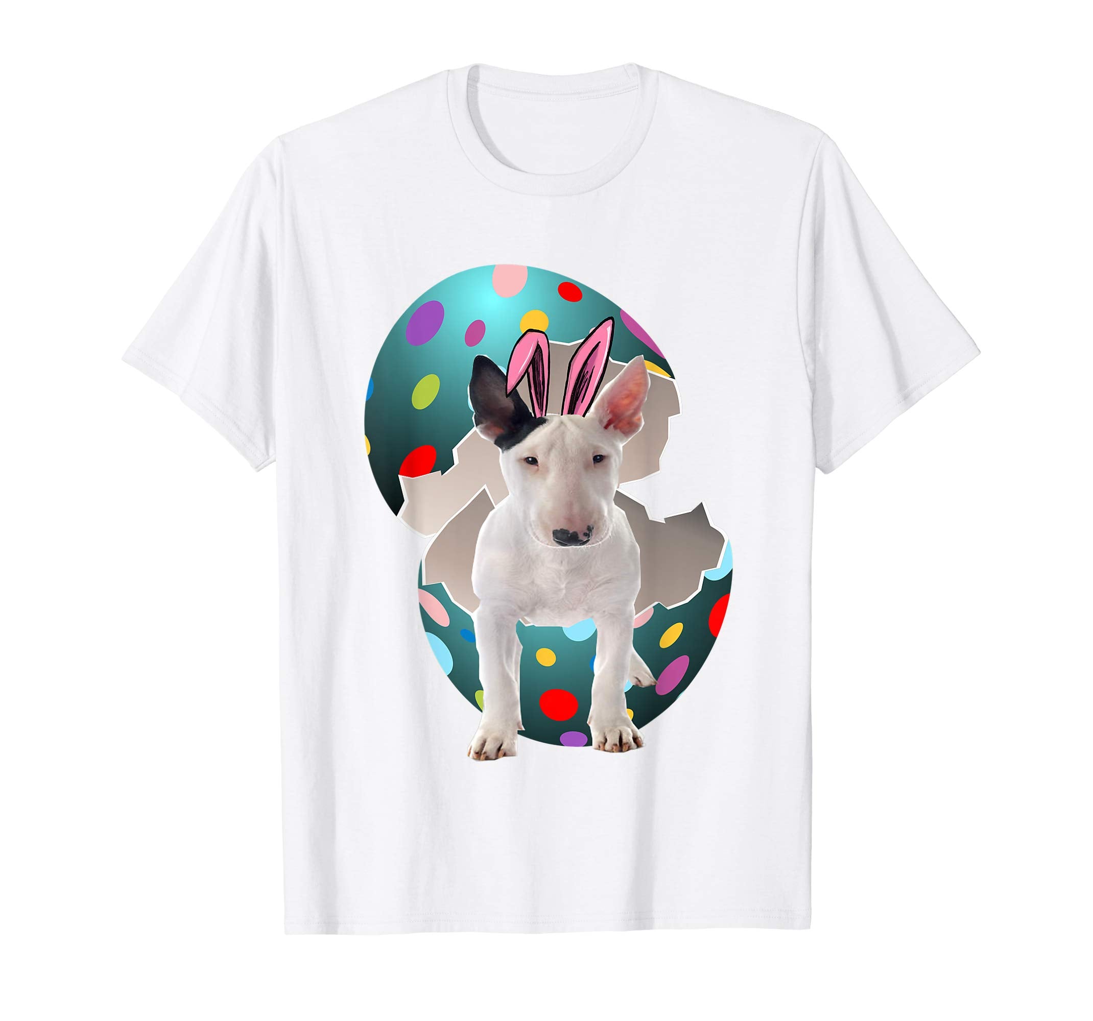 Bull Terrier Dad Mom Easter Day Gift T shirt