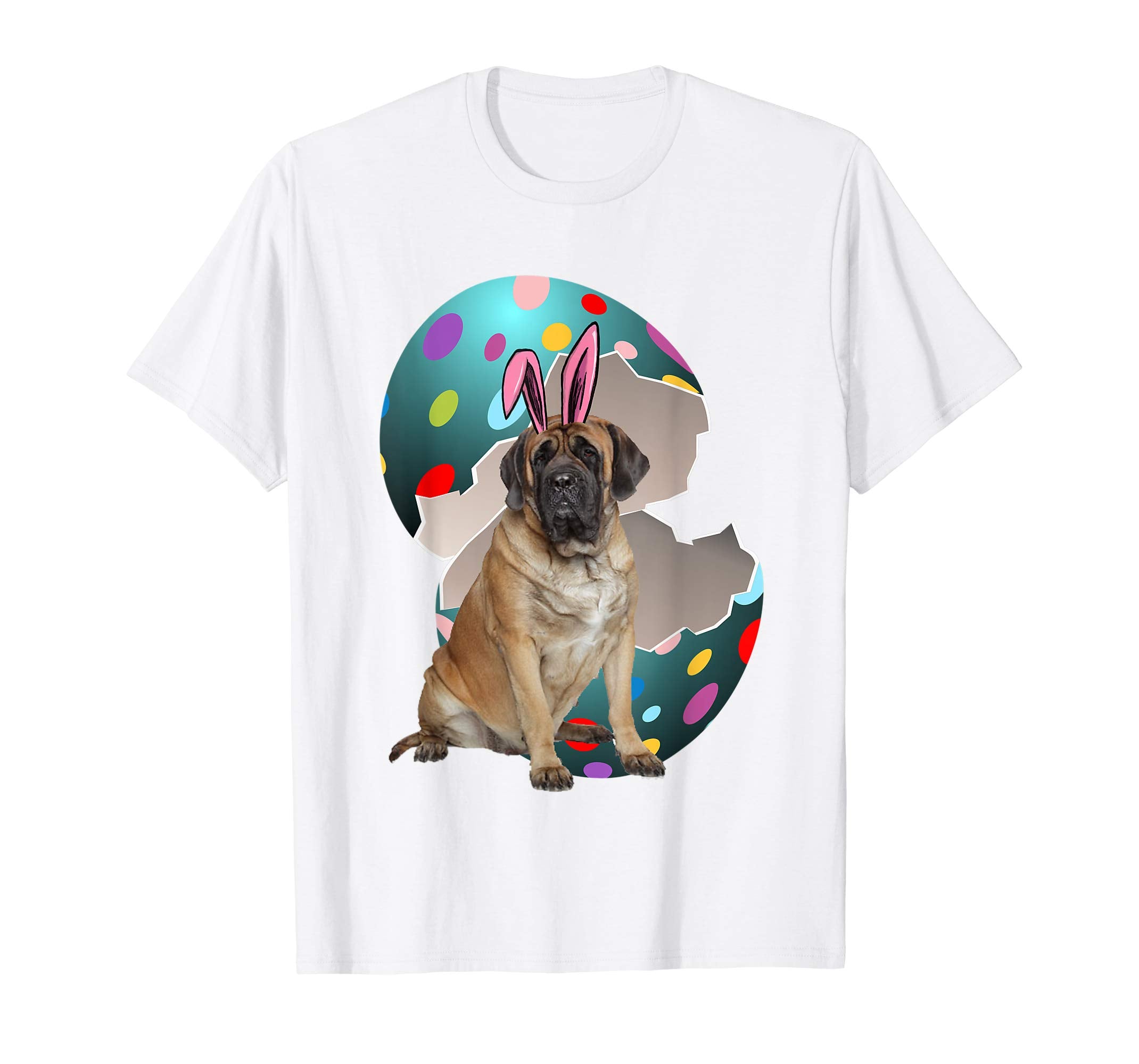 English Mastiff Dad Mom Easter Day Gift T shirt