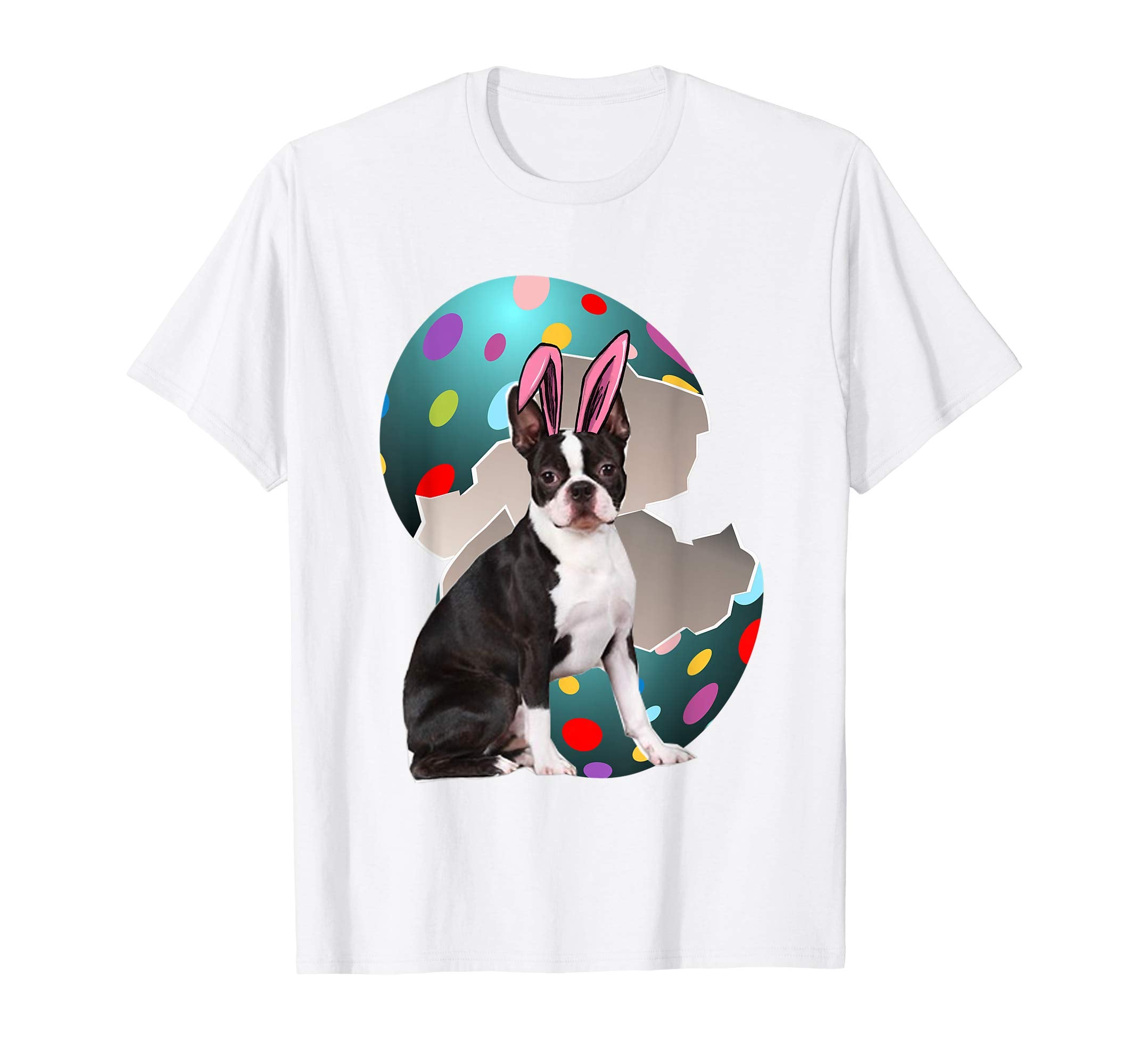 Boston Terrier Dad Mom Easter Day Gift T shirt