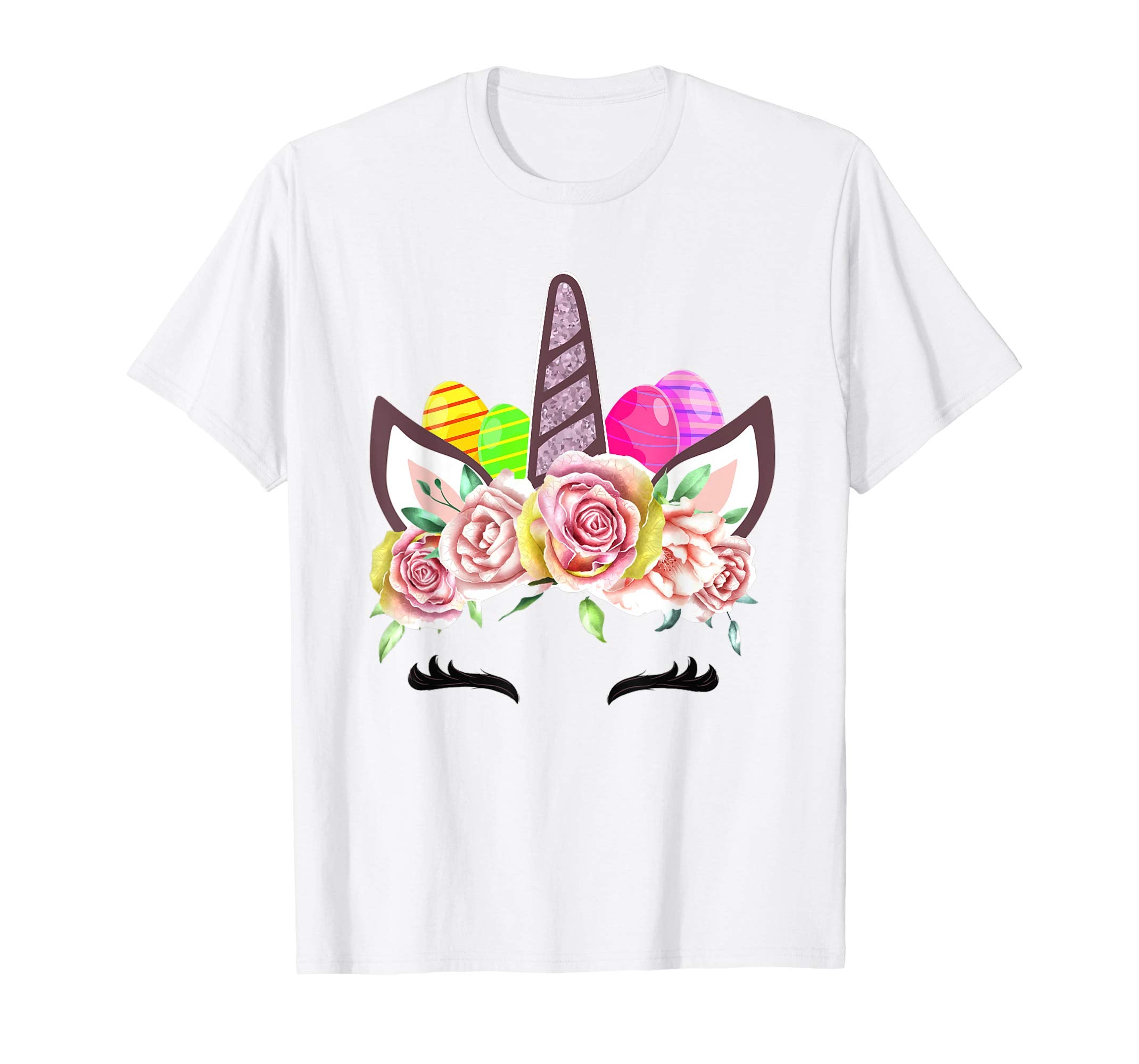 Unicorn Bunny Easter T-Shirt For Girls &amp; Women