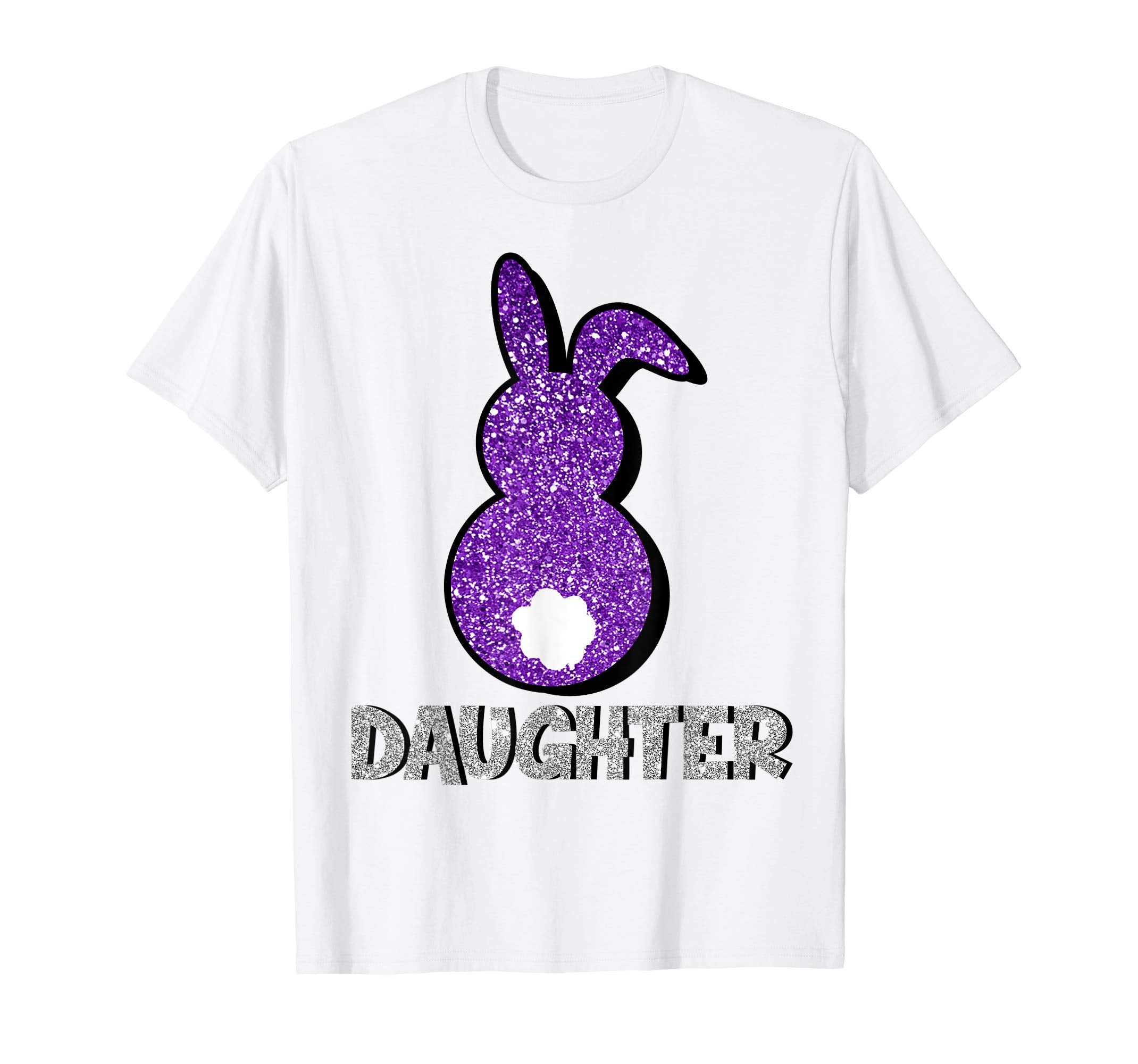 Daughter Bunny With Tail Ears Matching Family Easter t-shirt