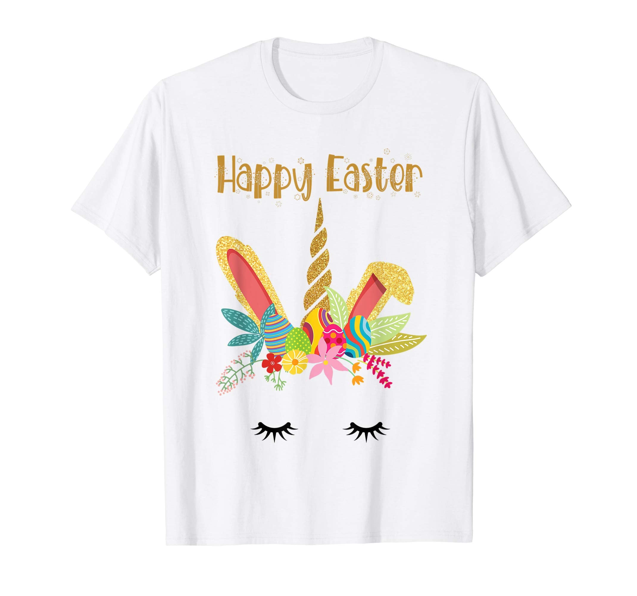 Bunny Unicorn Face Easter Shirts Easter Eggs Gift Birthday