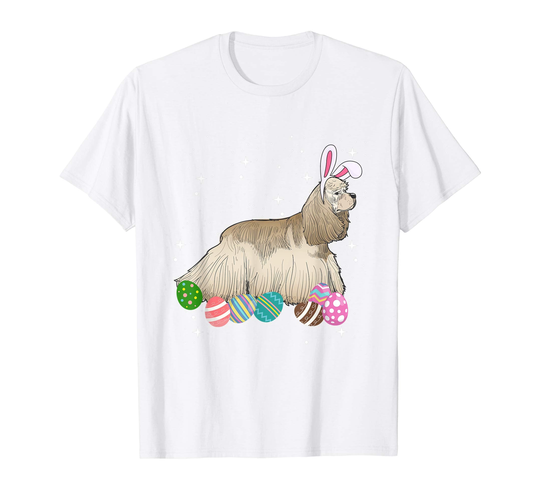 Spaniel Dressed As Easter Bunny With Rabbit Ears T-Shirt