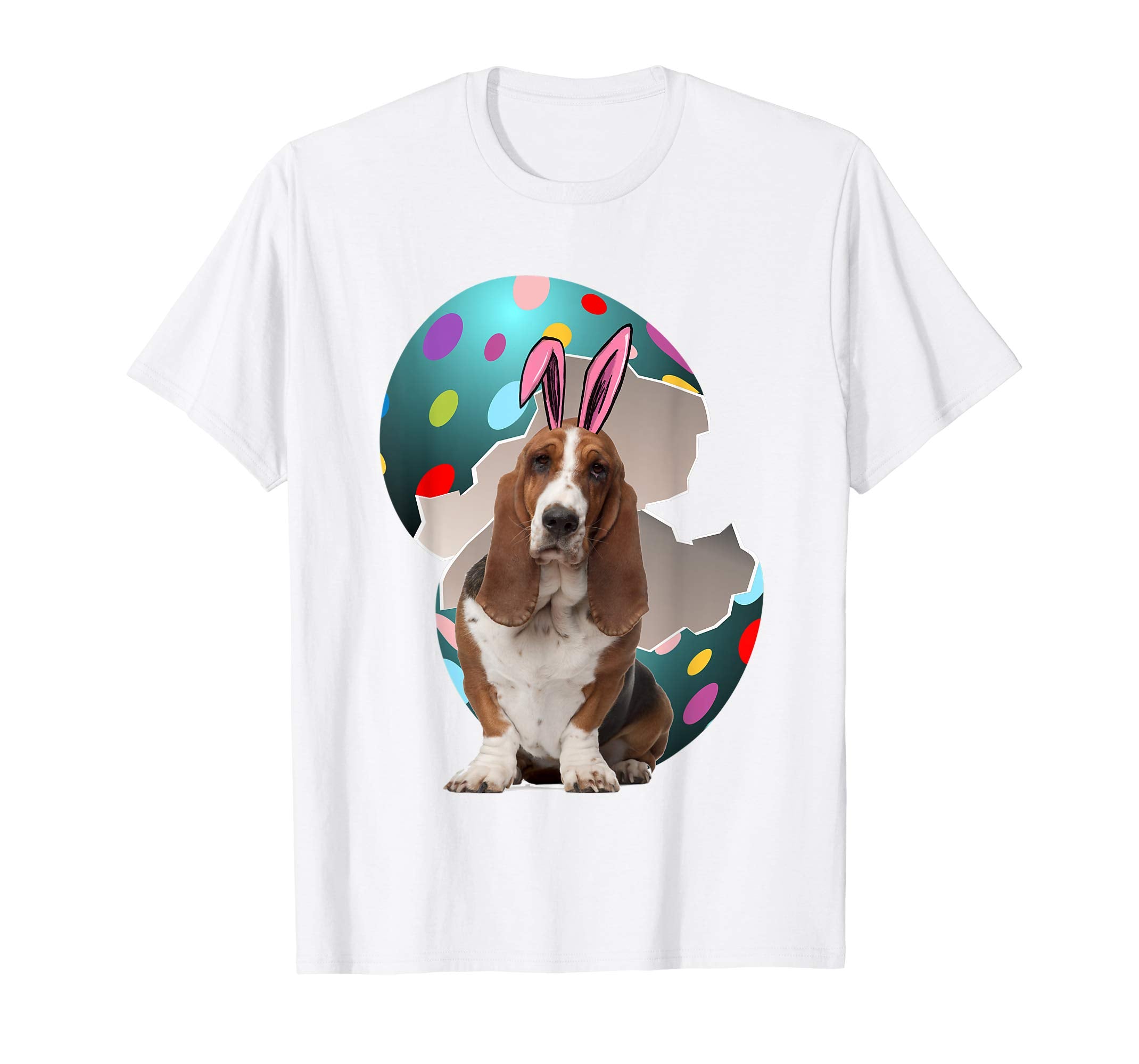 Basset Hound Dad Mom Easter Day Gift T shirt