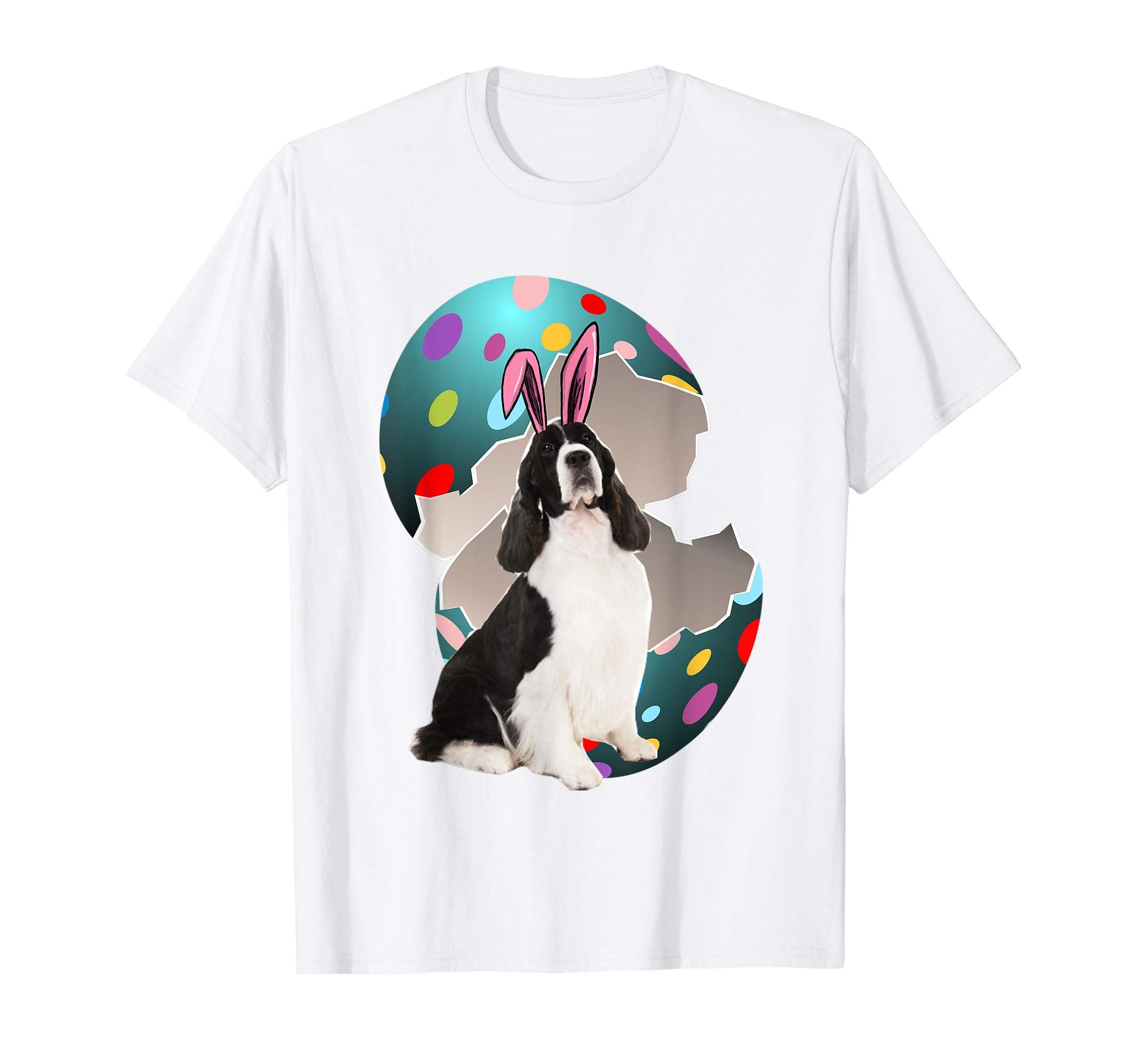 English Springer Spaniel Dad Mom Easter Day Gift T shirt