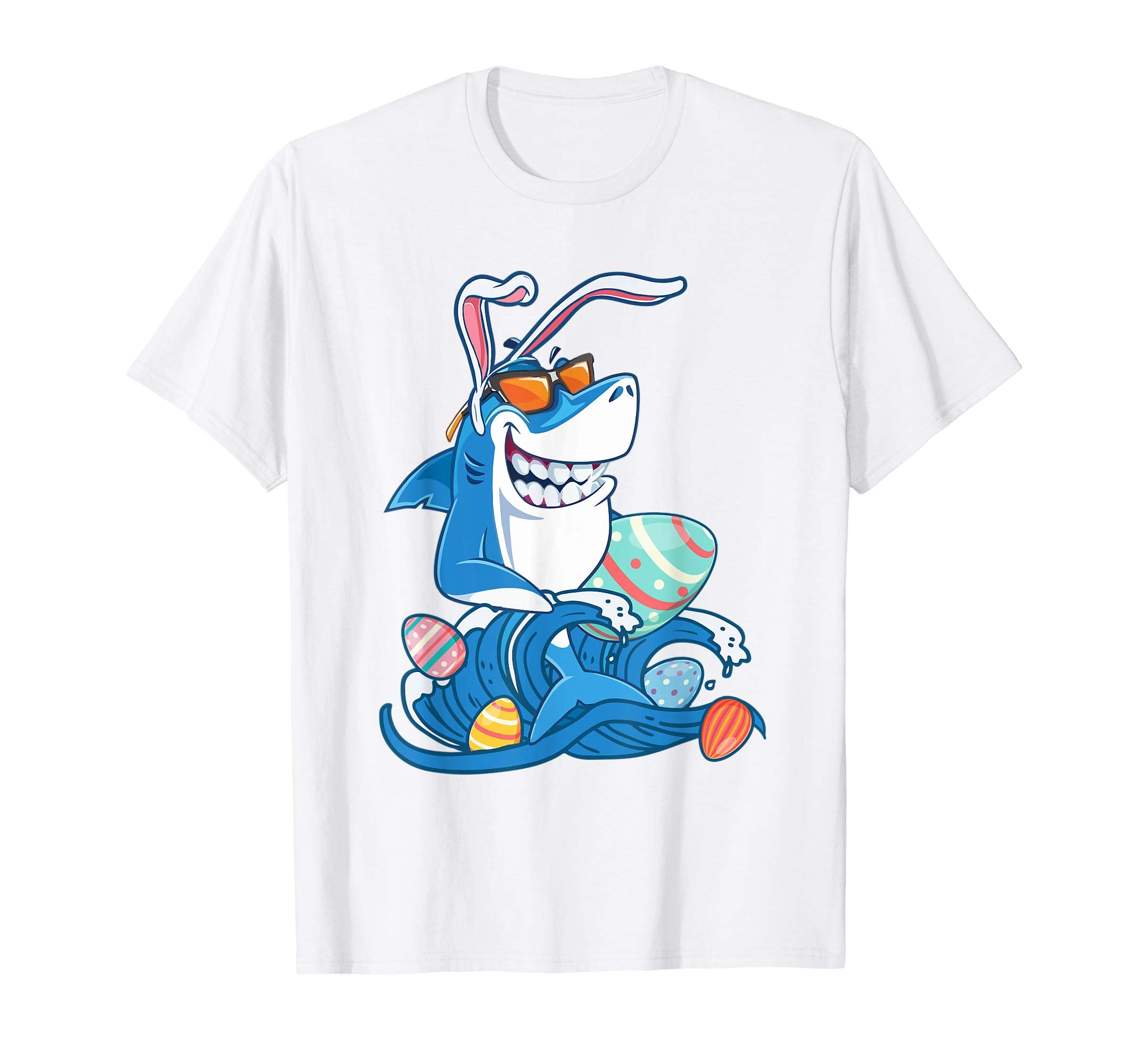 Bunny Shark With Eggs Shirt Gift For Easter Day 2019