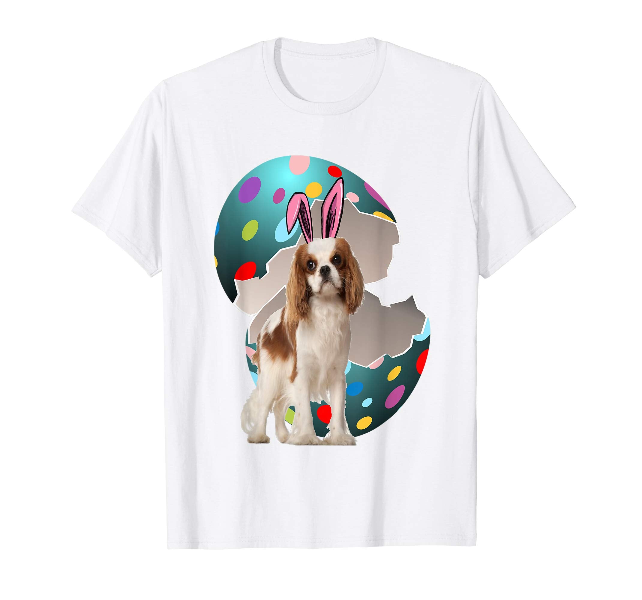 Cavalier King Charles Spaniel Dad Mom Easter Day Gift Tshirt