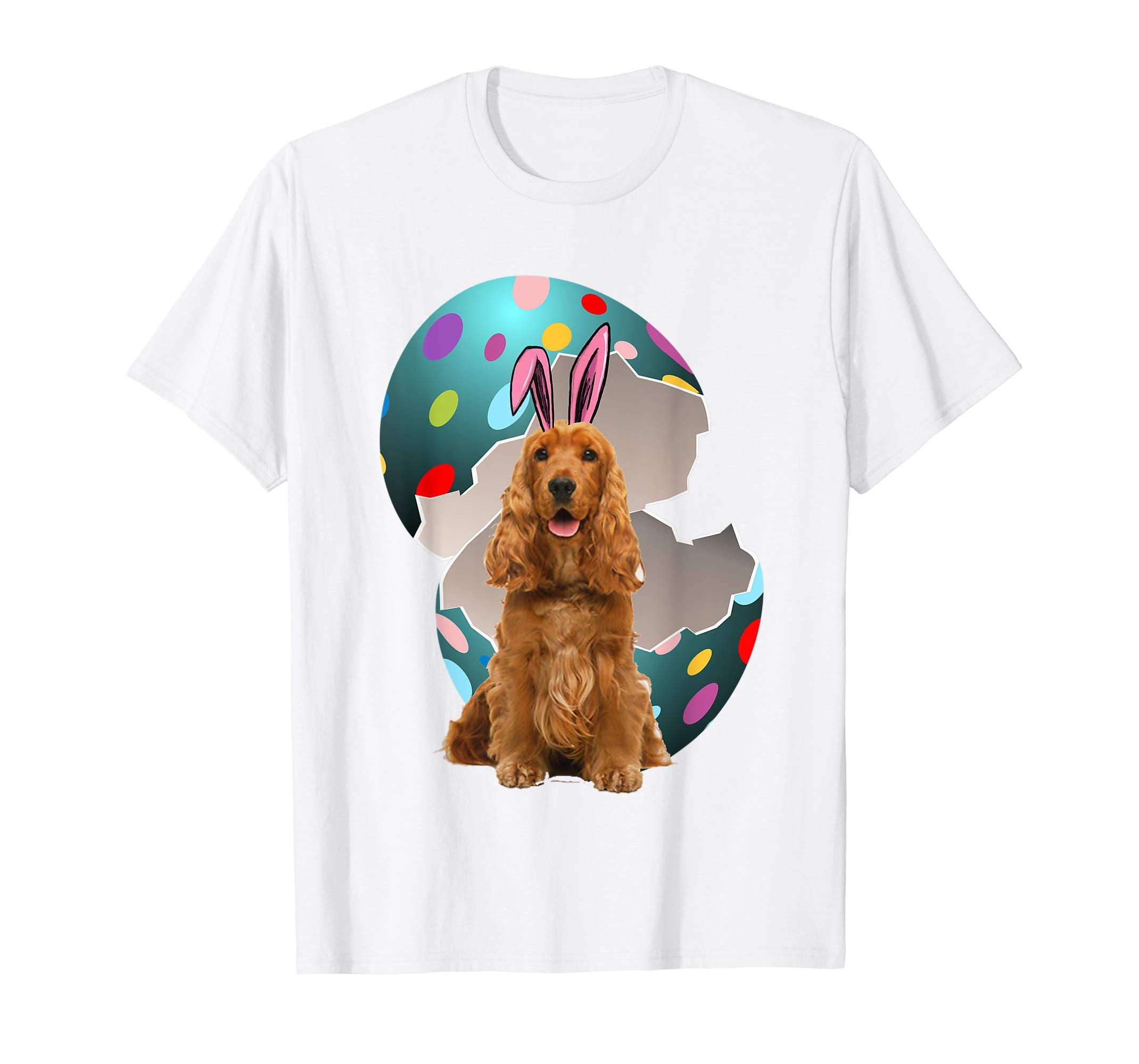 Cocker Spaniel Dad Mom Easter Day Gift T shirt