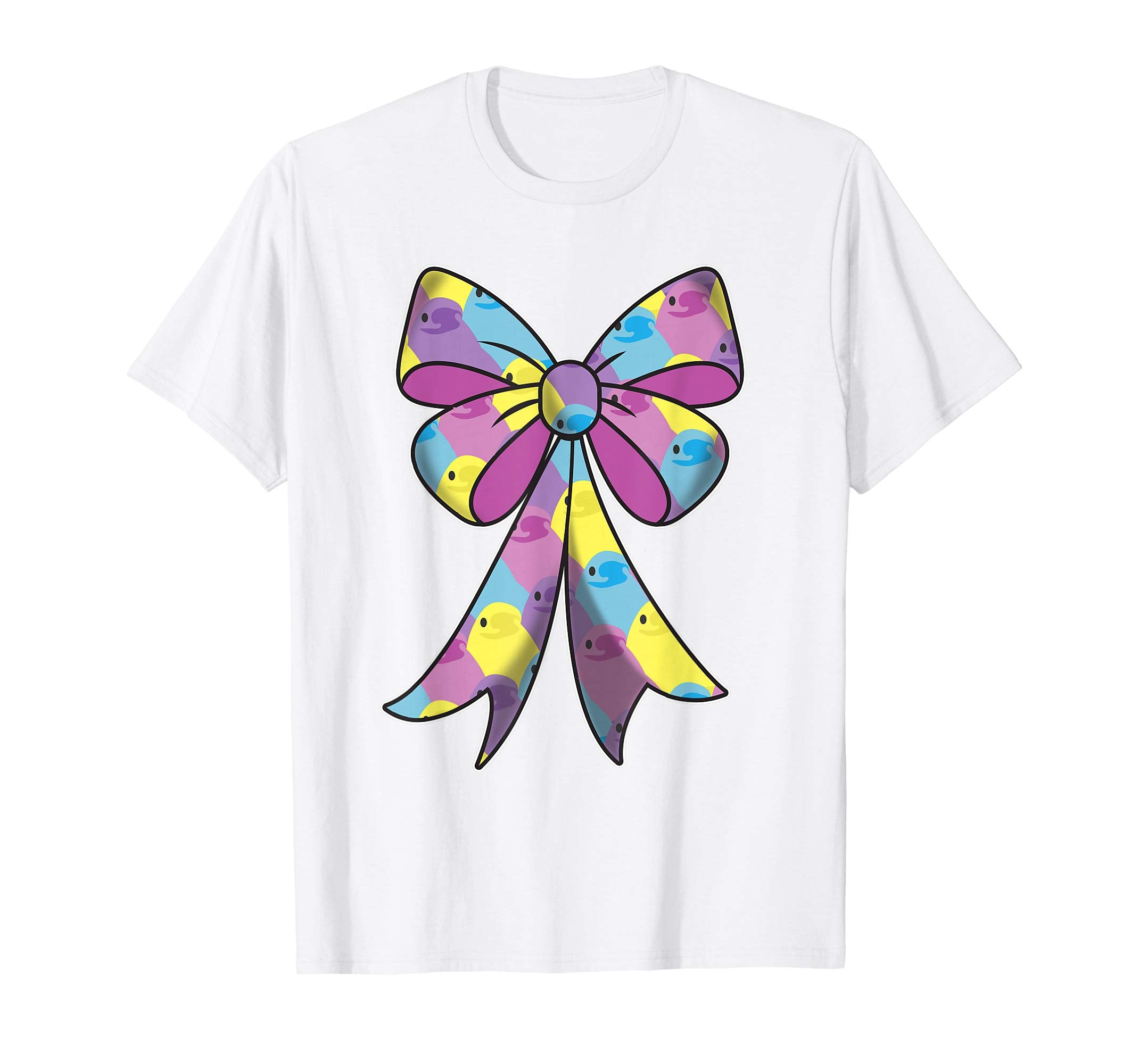 Cute Easter Peeps shirt for Girls Bow t-shirt Egg Hunt Tee