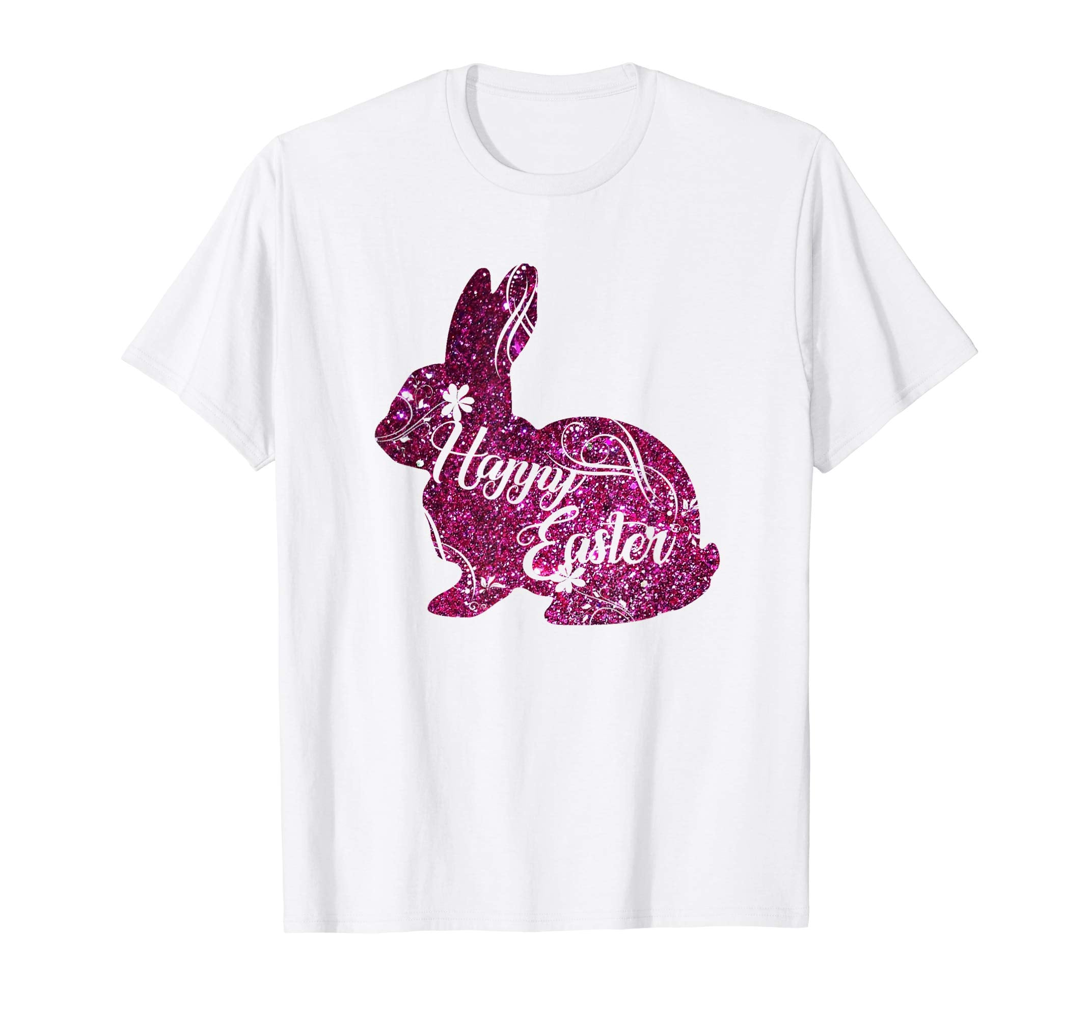 HAPPY EASTER Bunny Shirt Girls Women Kids