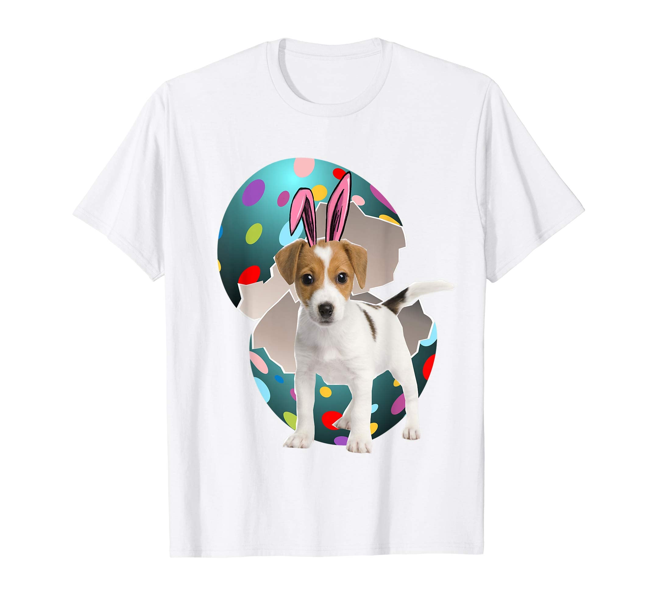 Jack Russell Terrier Dad Mom Easter Day Gift T shirt