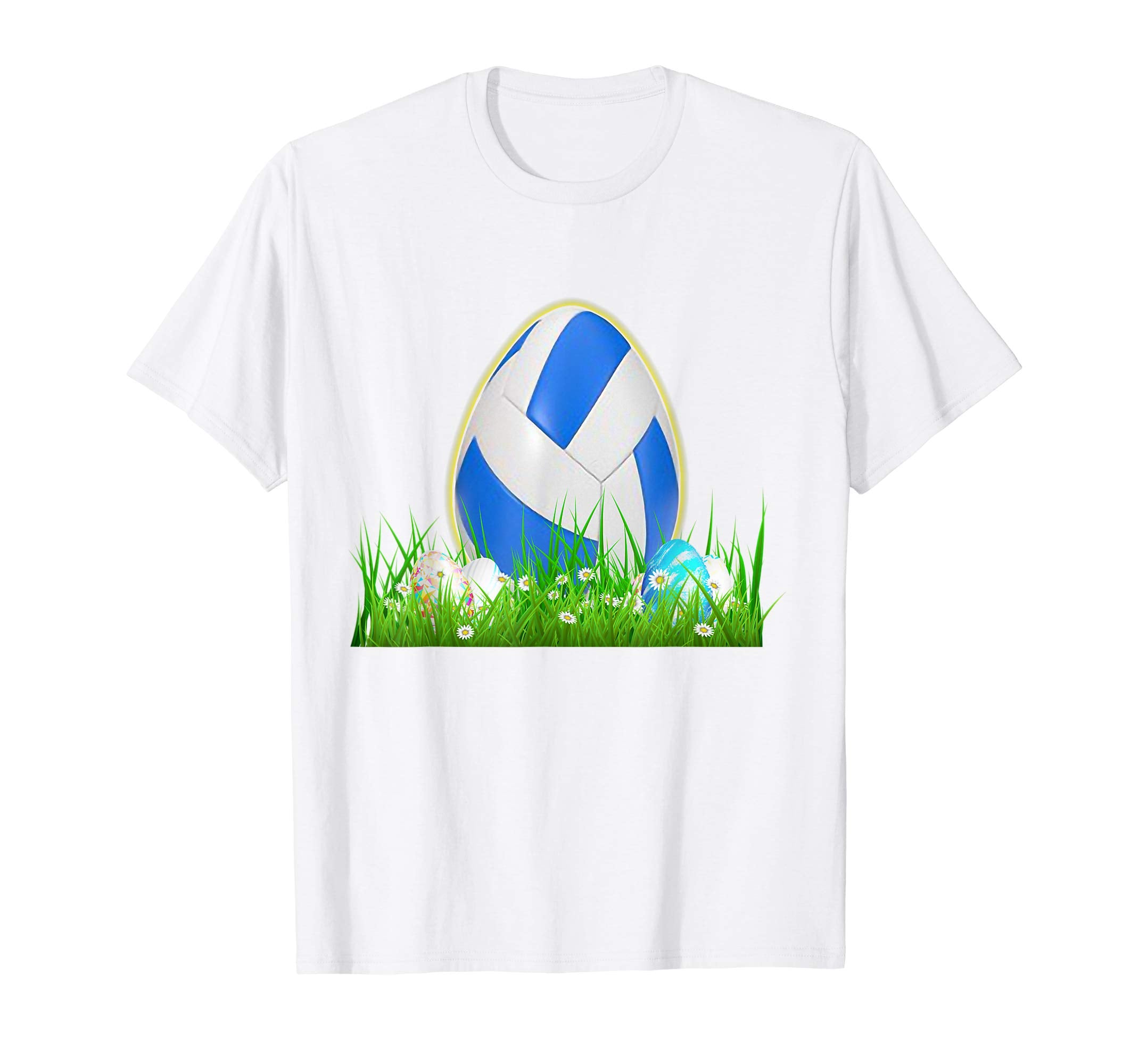 Volleyball Egg Easter Cute Jesus Christian T-shirt