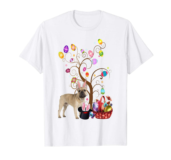 Bunny French Bulldog Easter Day Hunting Egg T-Shirt Mom Gift