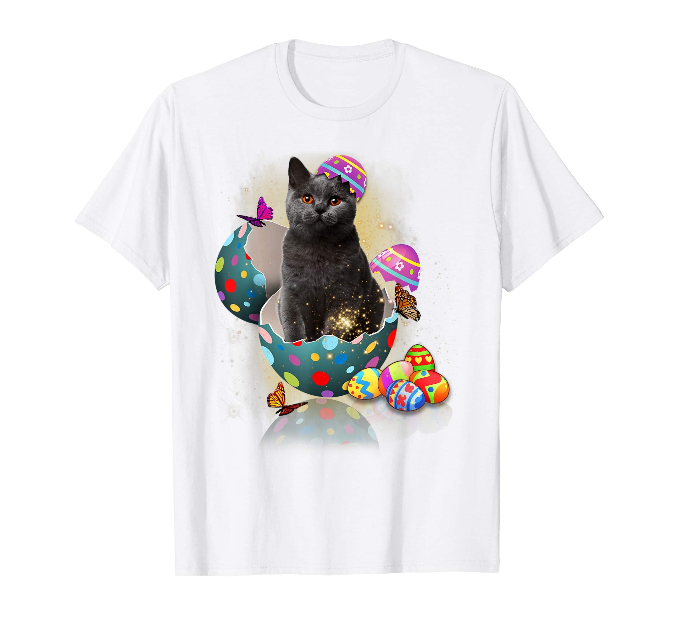 Cat Hatching From Easter Egg Cat Easter Shirt