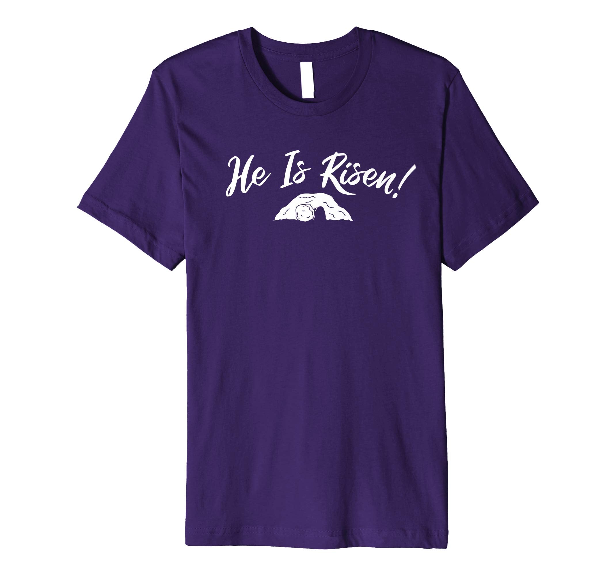 Mens He Is Risen Christian Easter Shirt