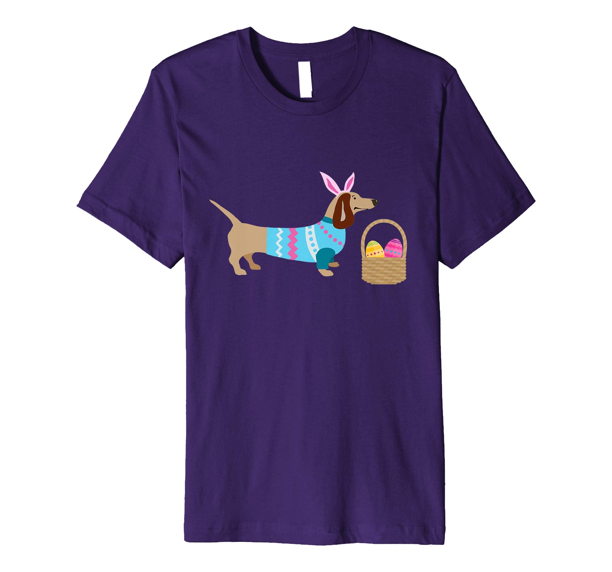 Weiner Daschund Easter T-shirt Doxie in Dog Dress