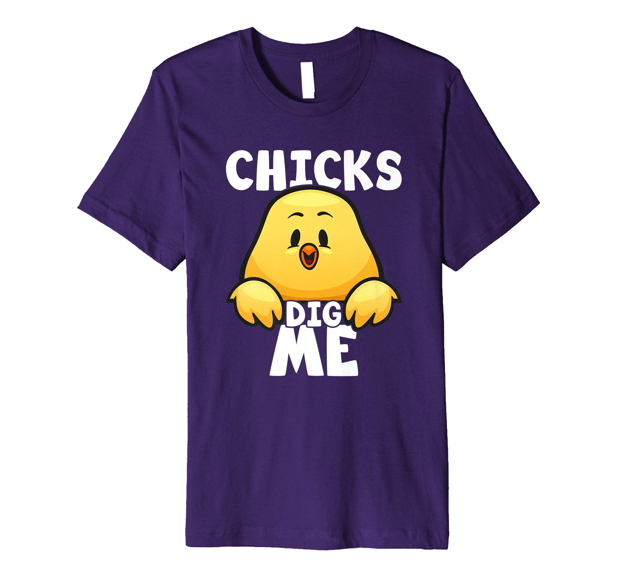 Chicks Dig Me Egg Hunt Happy Easter Kids Boys Girls T Shirt