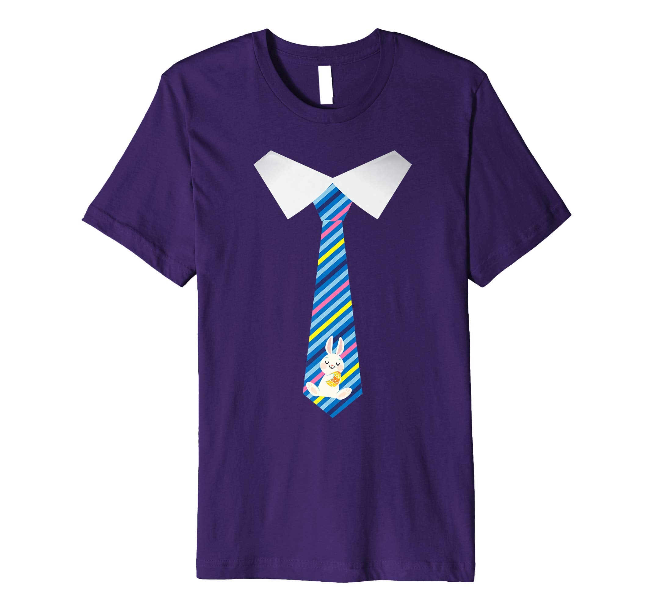 Boy Man Tie Costume With Bunny &amp; Easter Eggs Inside Shirt