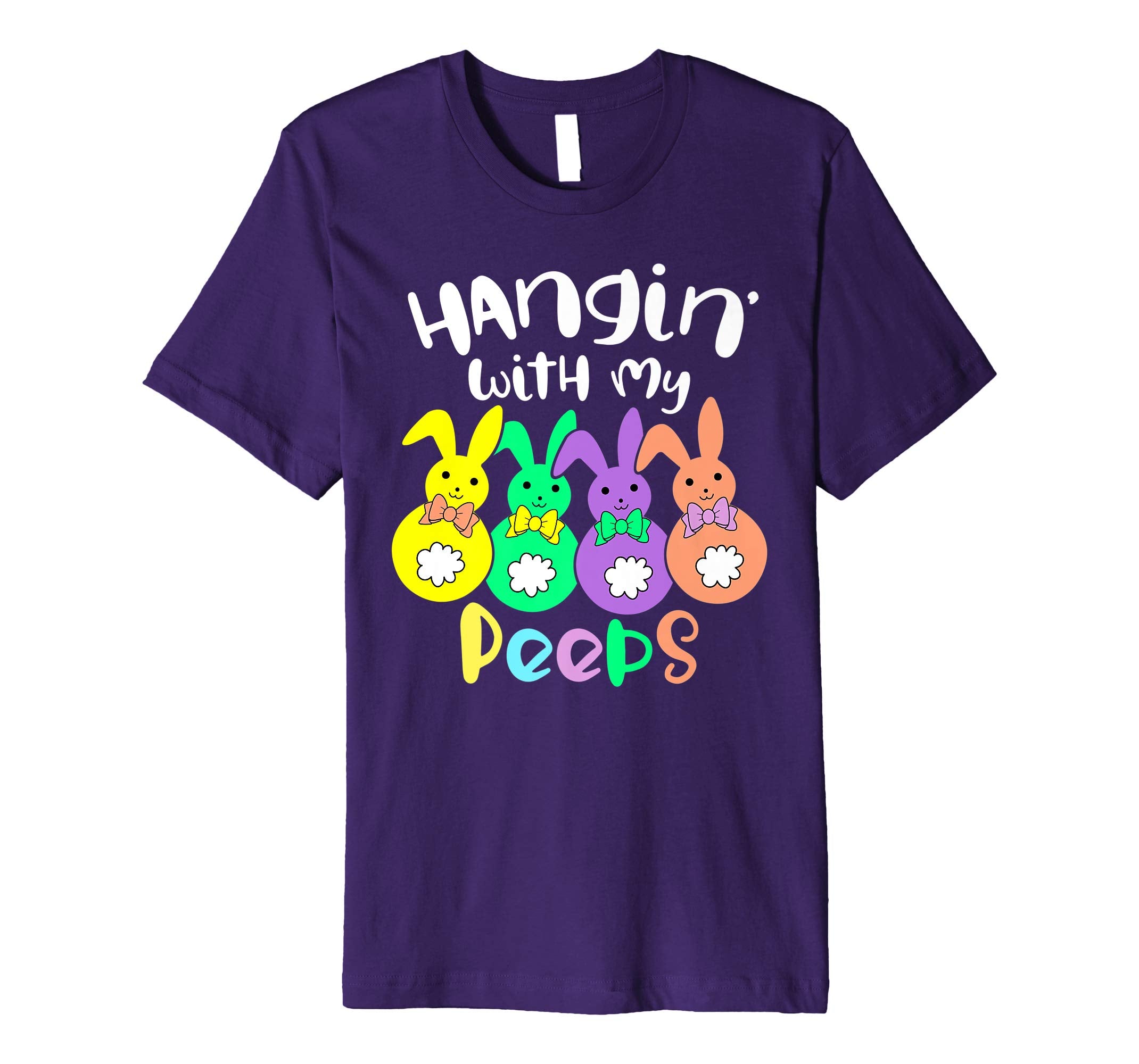 Hanging With My Peeps Happy Easter Kids Boys Girls T Shirt