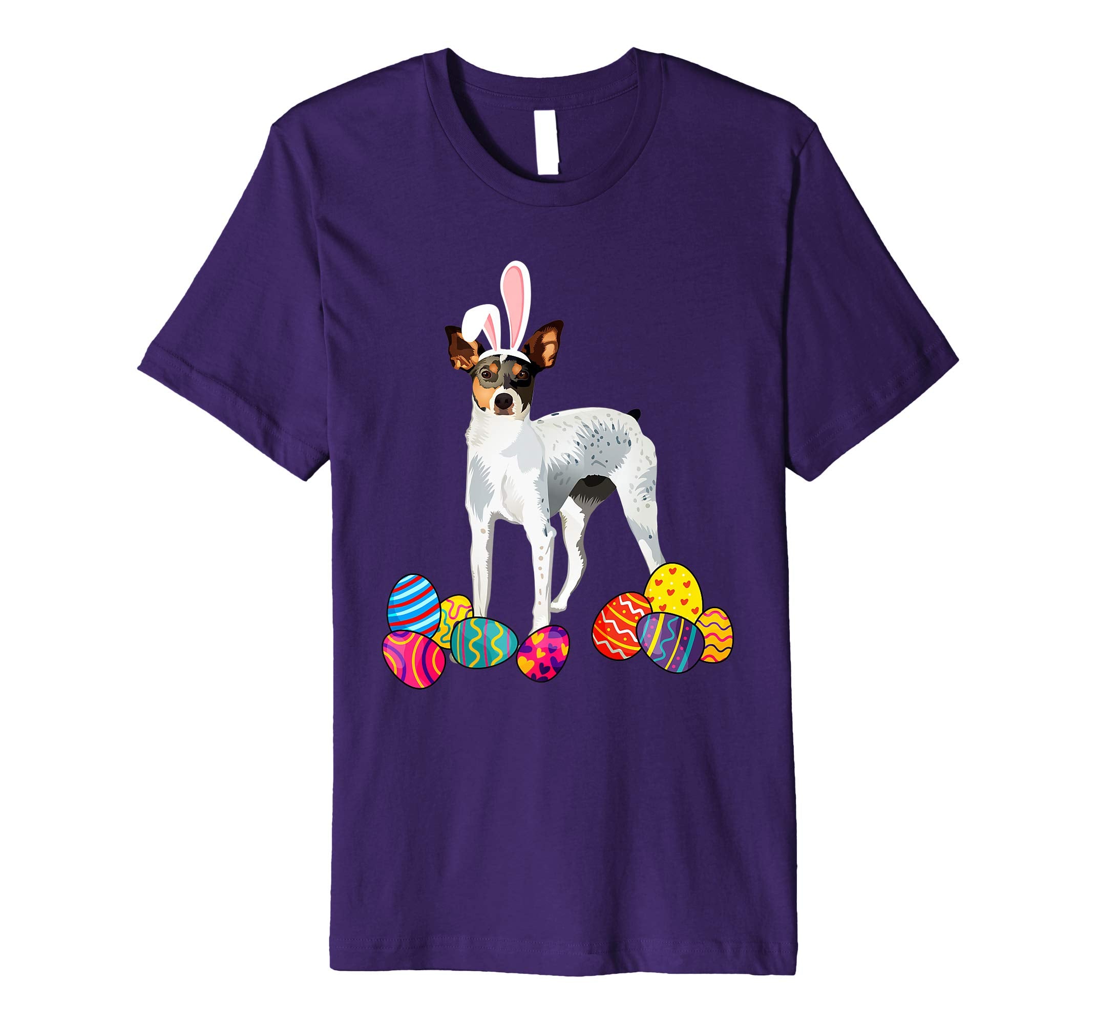 Rat Terrierz Bunny Ear With Egg Easter Easter Day Shirt