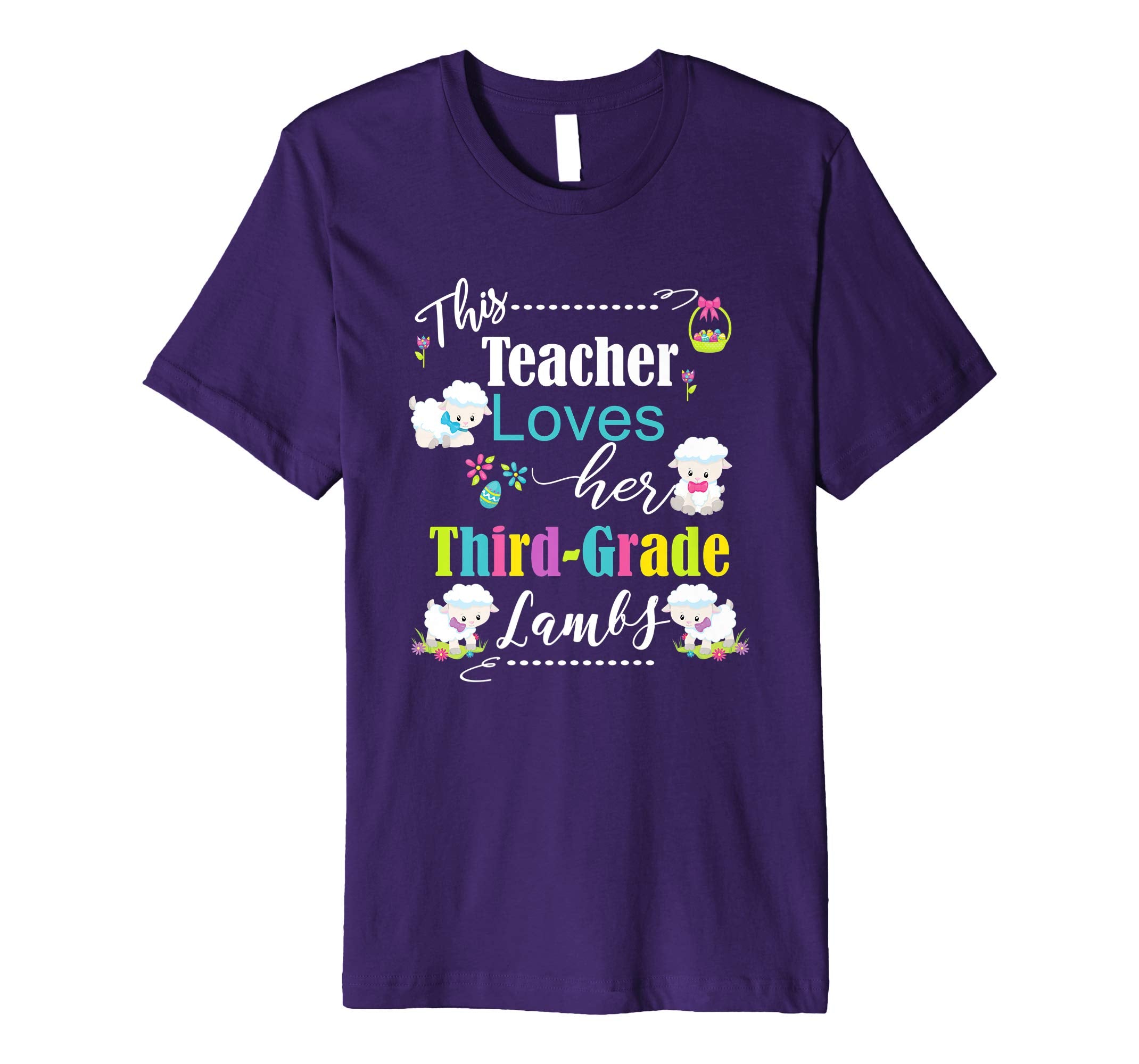 3rd Grade Easter Teacher Shirt Cute Love My Lambs Tee