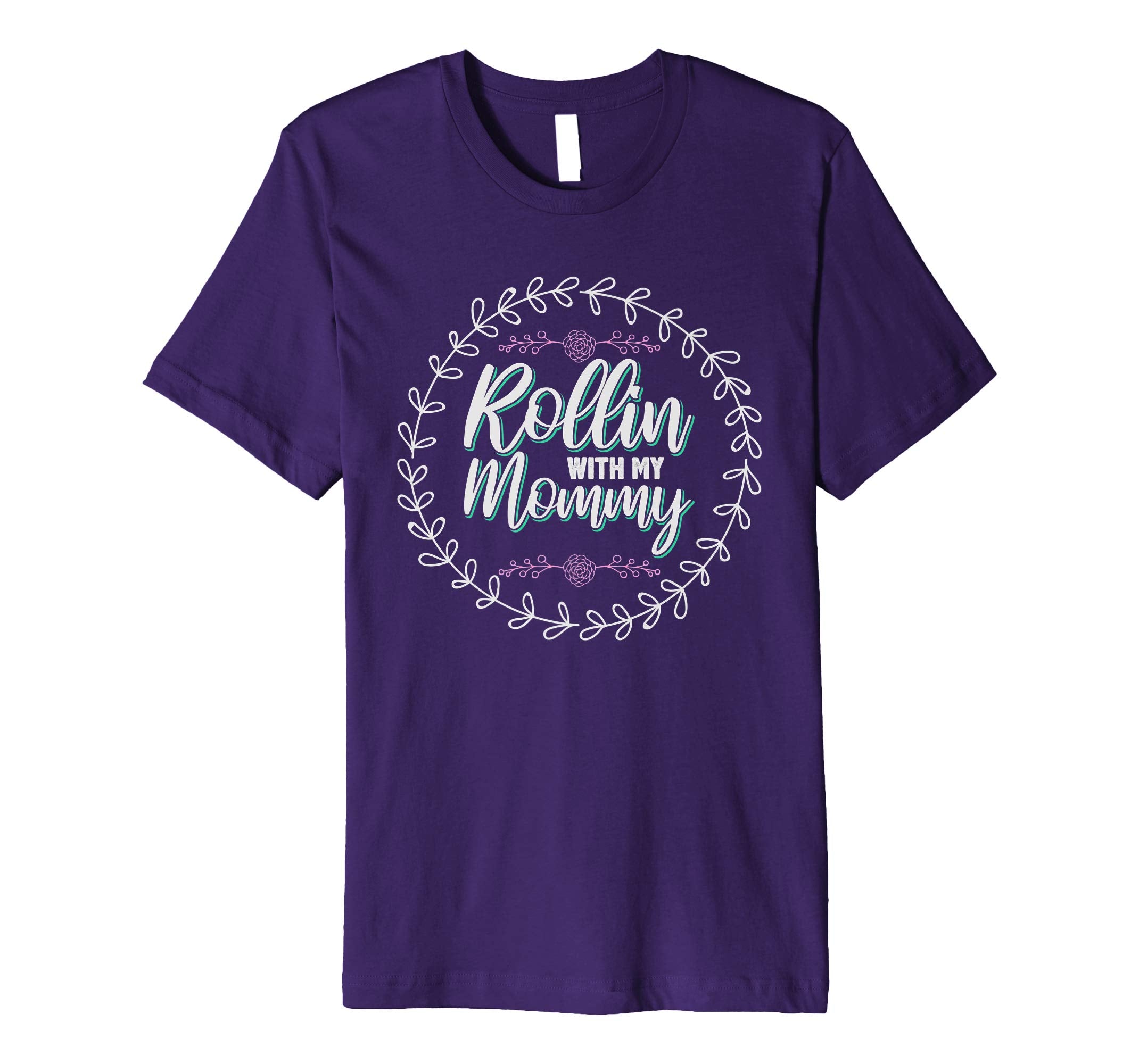 Mens Rolling With My Mommy T Shirt Easter Pregnancy Announcement