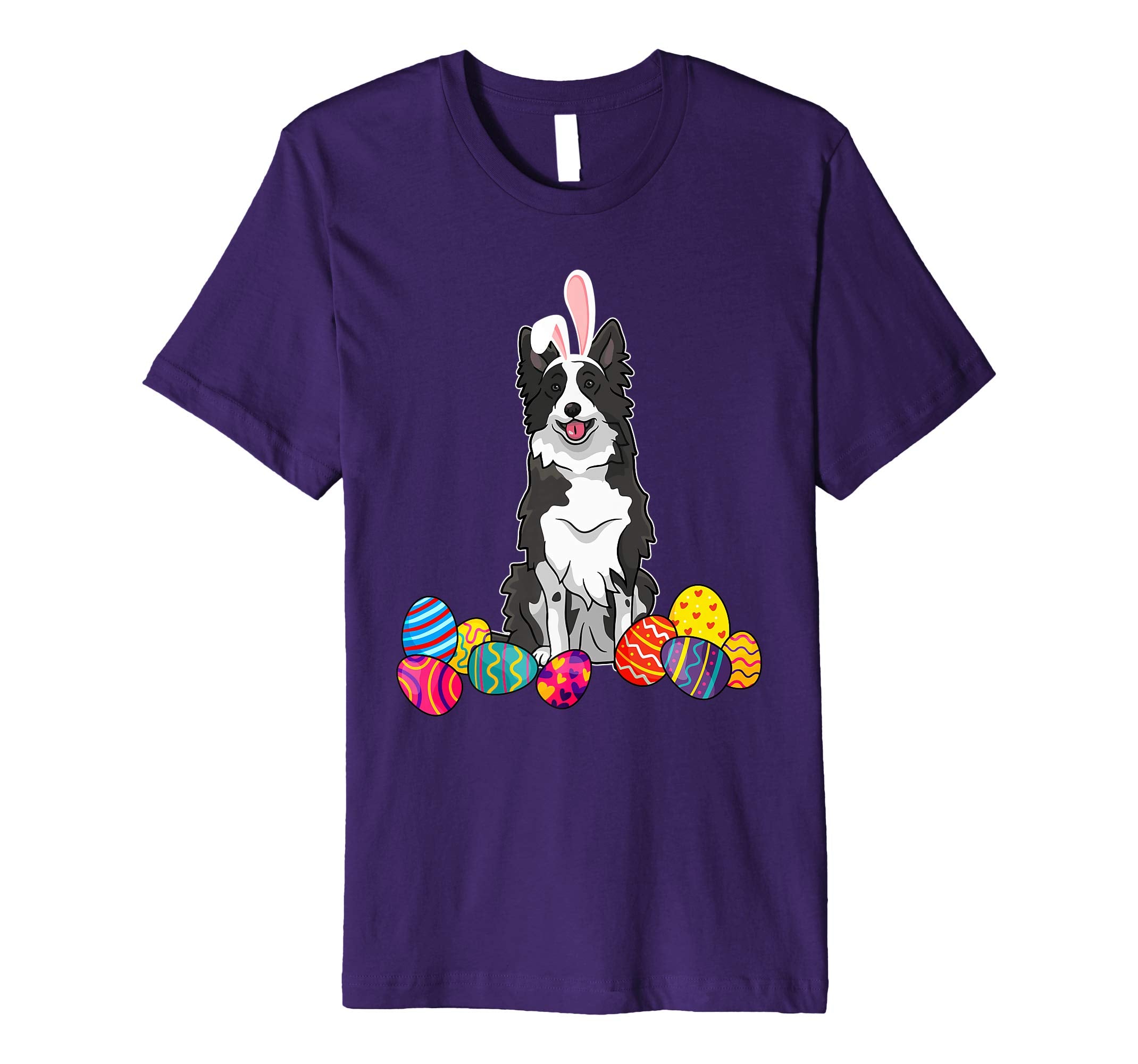 Border Colie Bunny Ear With Egg Easter Easter Day Shirt