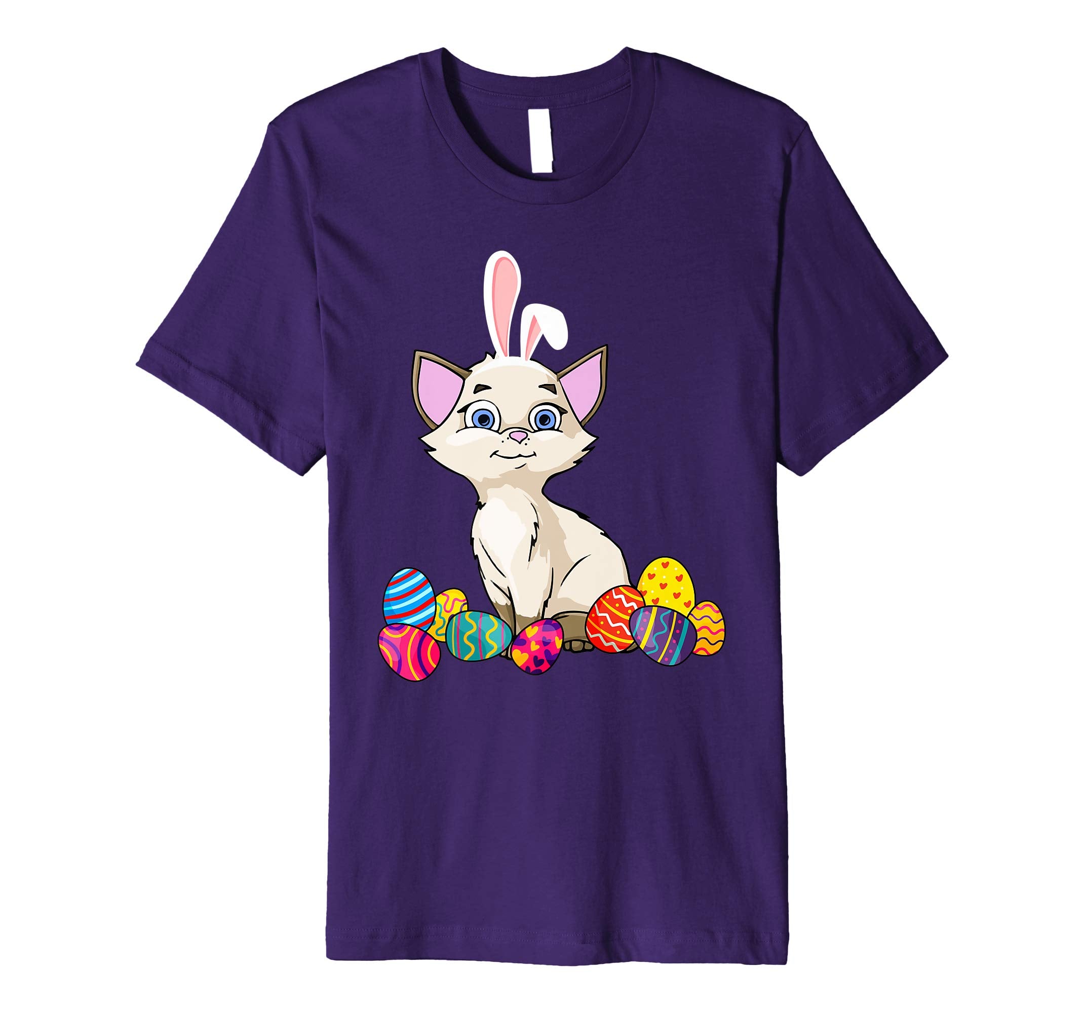 Cat Bunny Ear With Egg Easter Easter Day Shirt