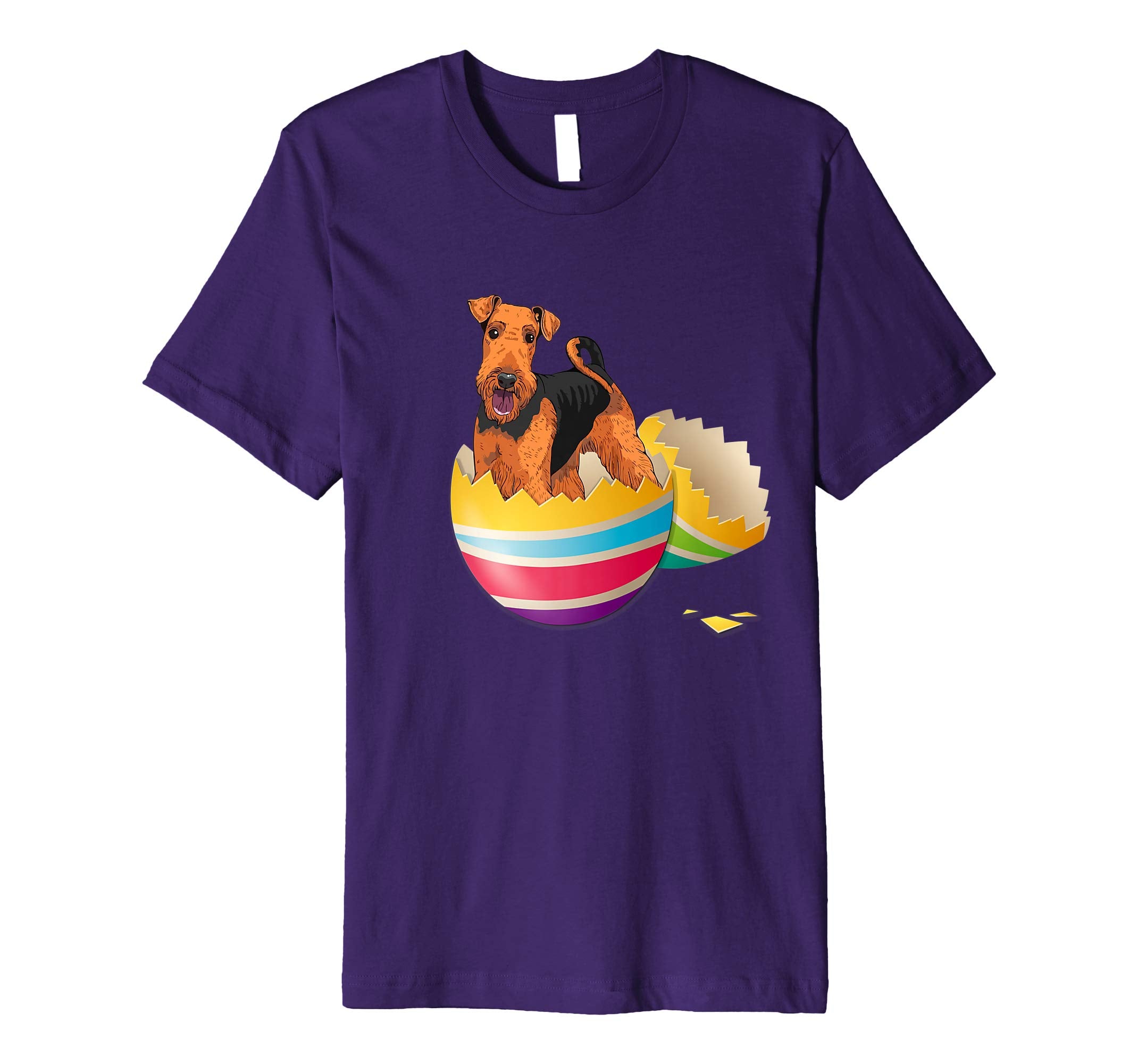 Airedale Terrier Hatching From Easter Egg Easter Day Shirt