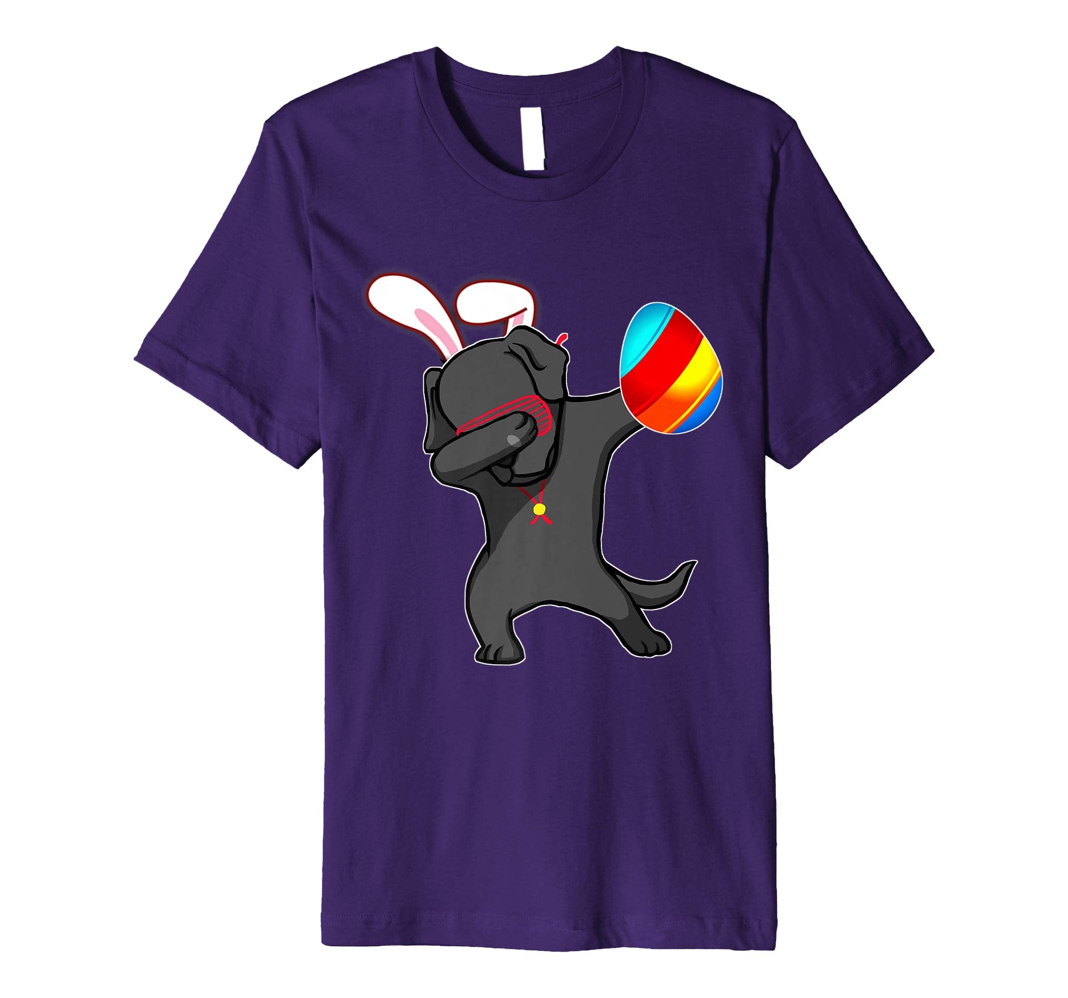 Easter Bunny Dabbing Labrador Dog Tshirt Egg Ears Gift
