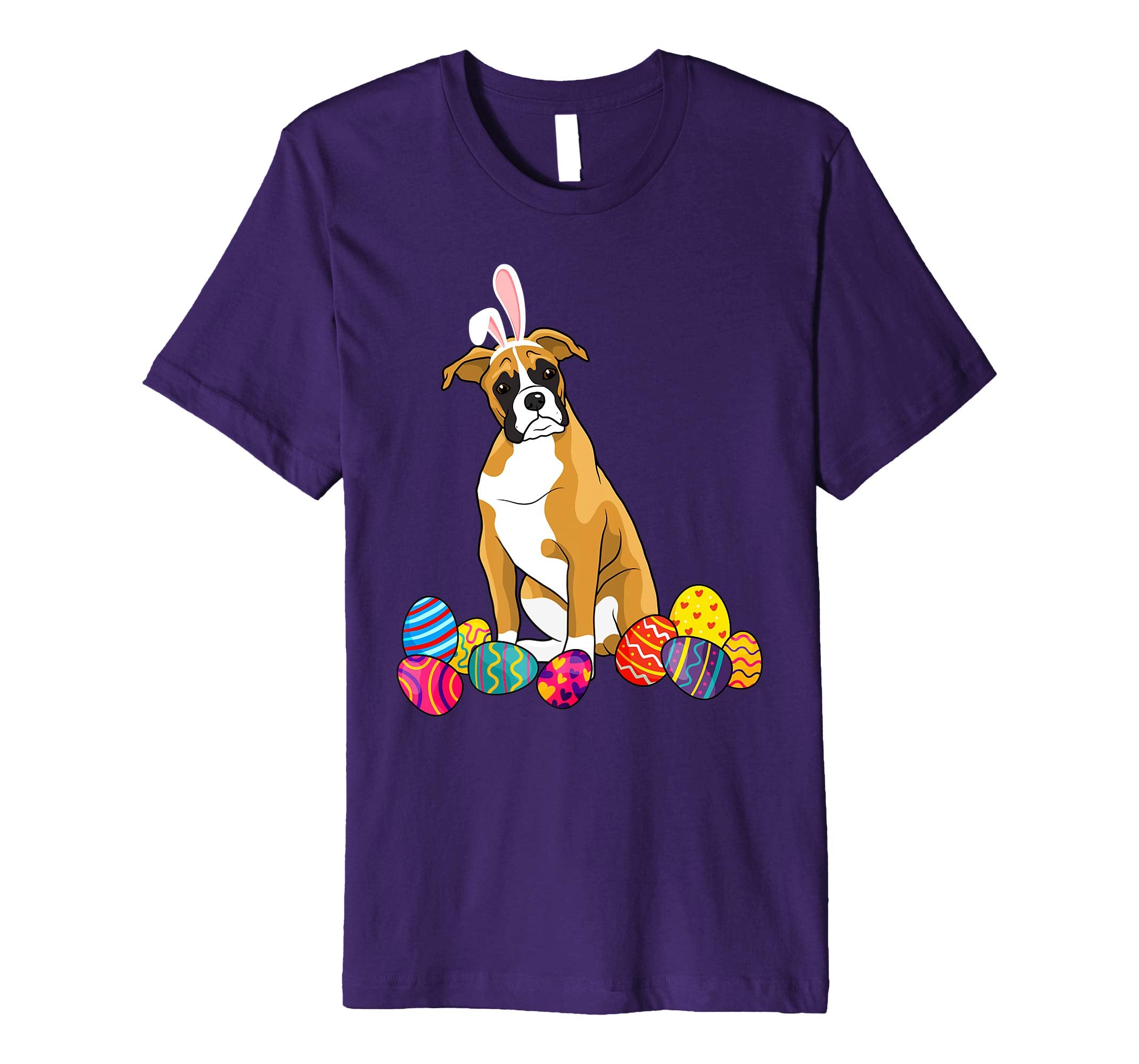 Boxer Bunny Ear With Egg Easter Easter Day Shirt