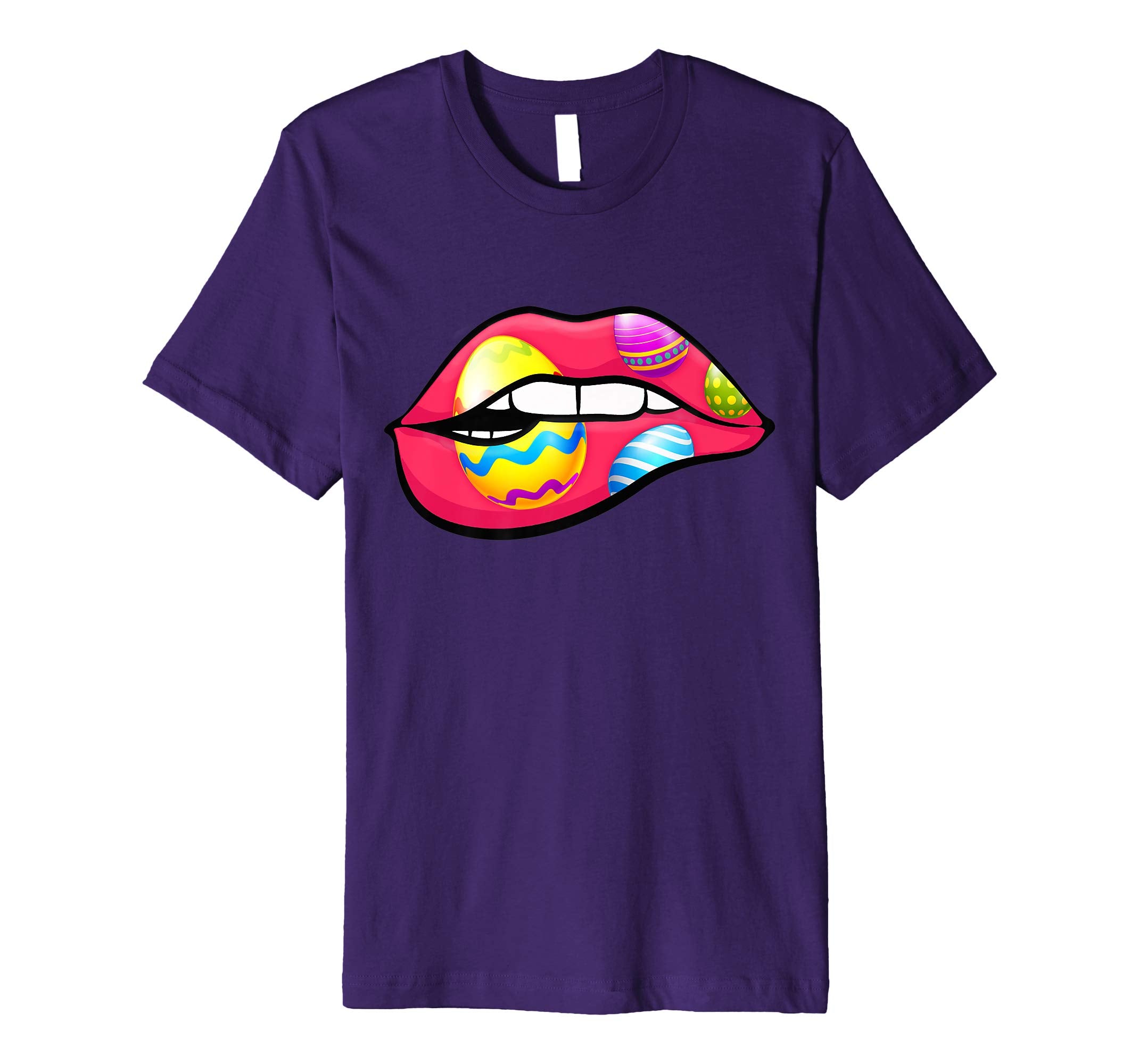 Funny Easter Day Jewish Kiss Lips Shirt Girls Women