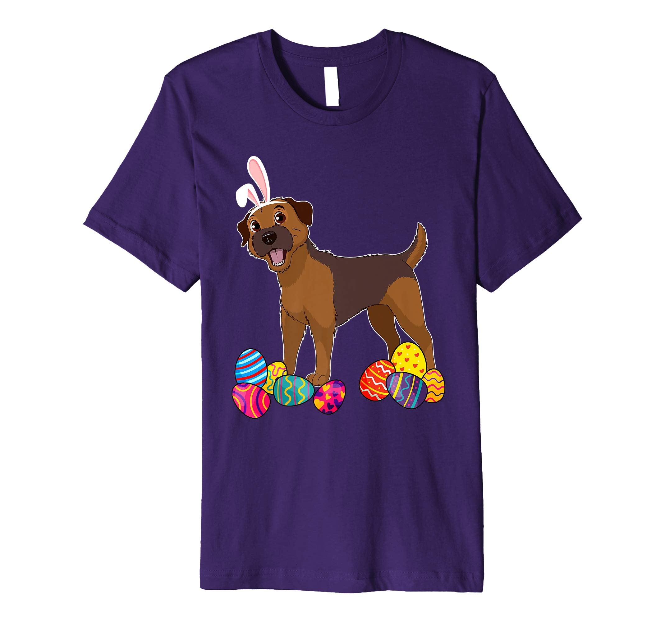 Border Terrier Bunny Ear With Egg Easter Easter Day Shirt