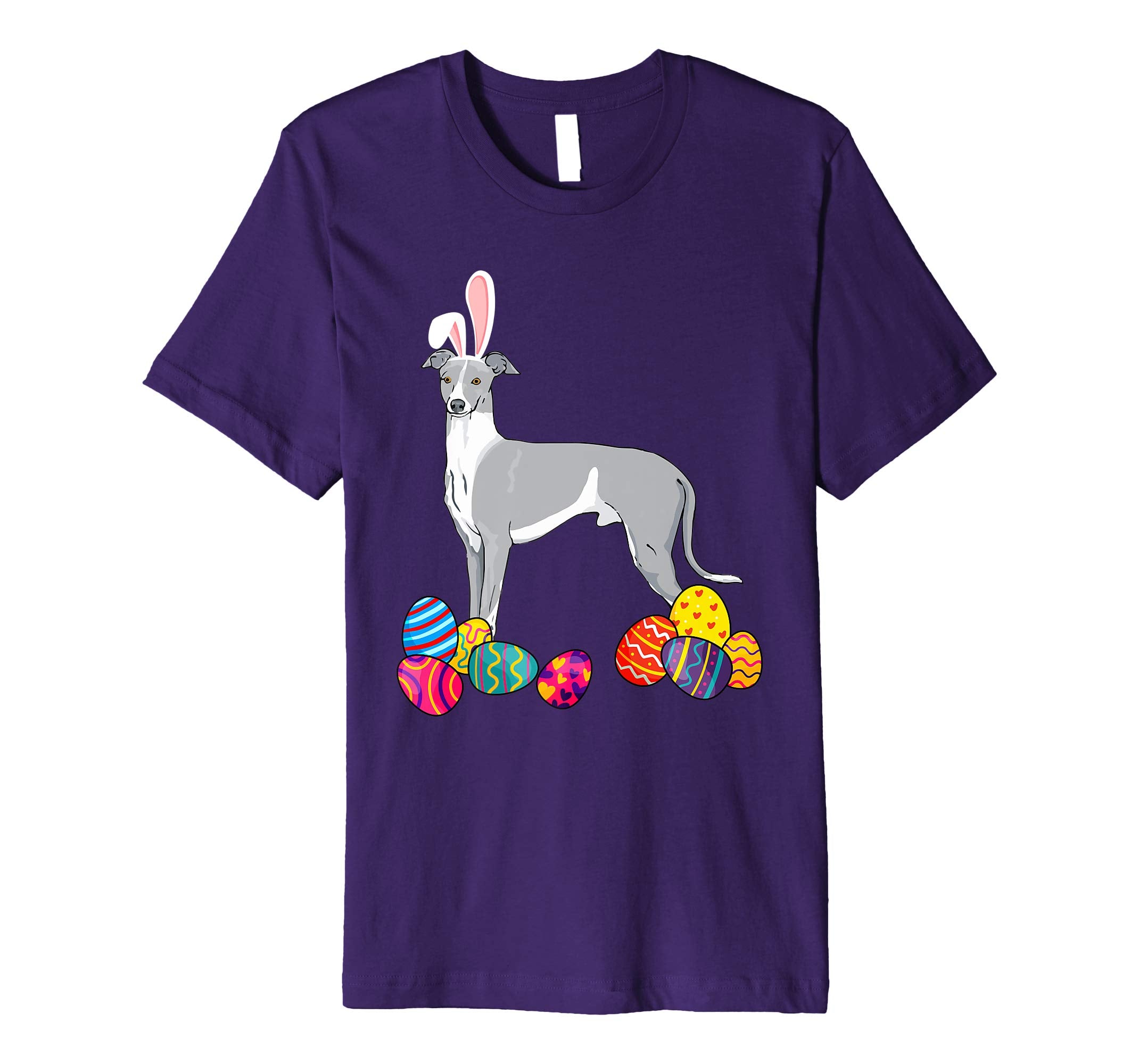 Whippet Bunny Ear With Egg Easter Easter Day Shirt