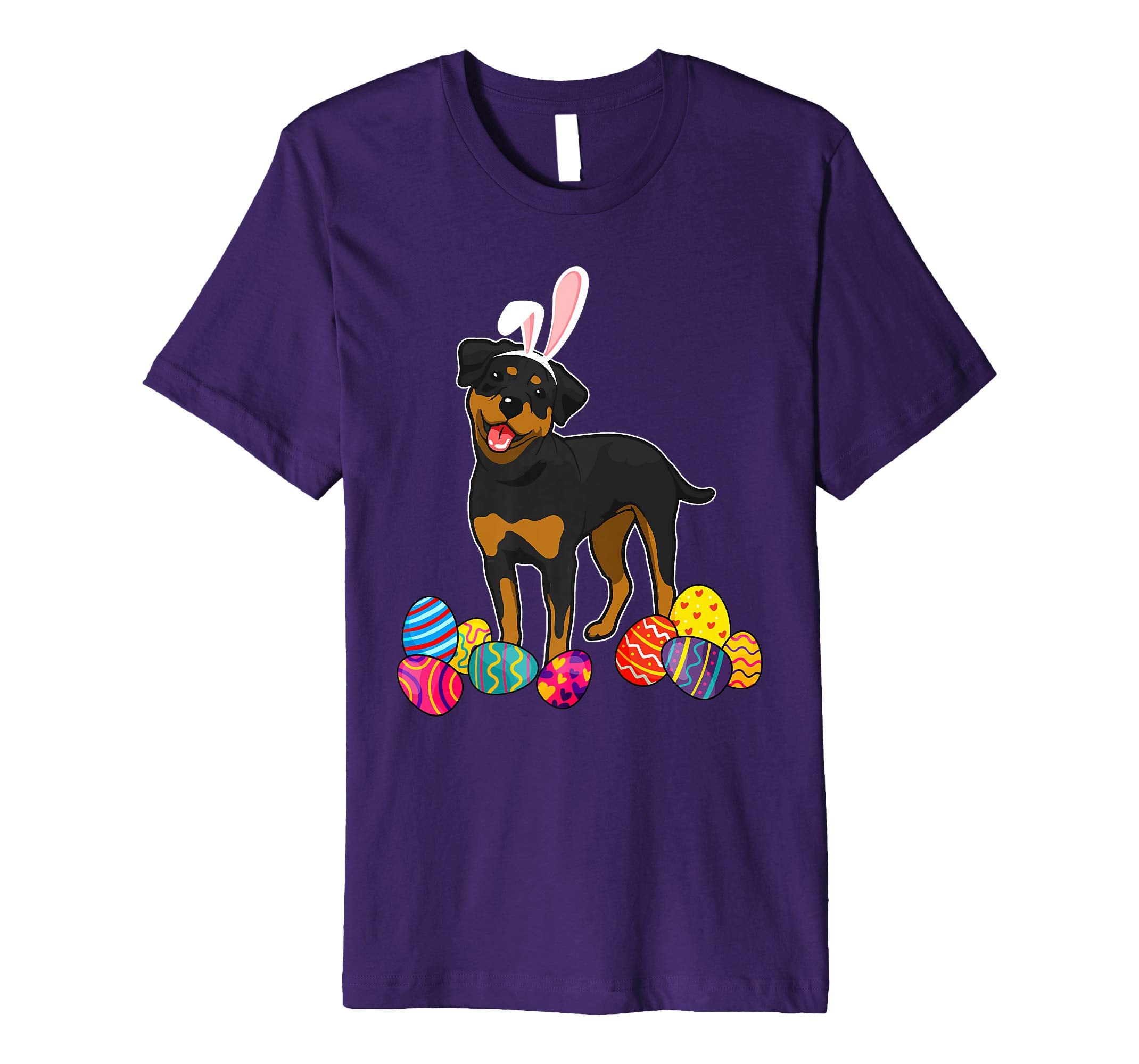 Rottweiler Bunny Ear With Egg Easter Easter Day Shirt
