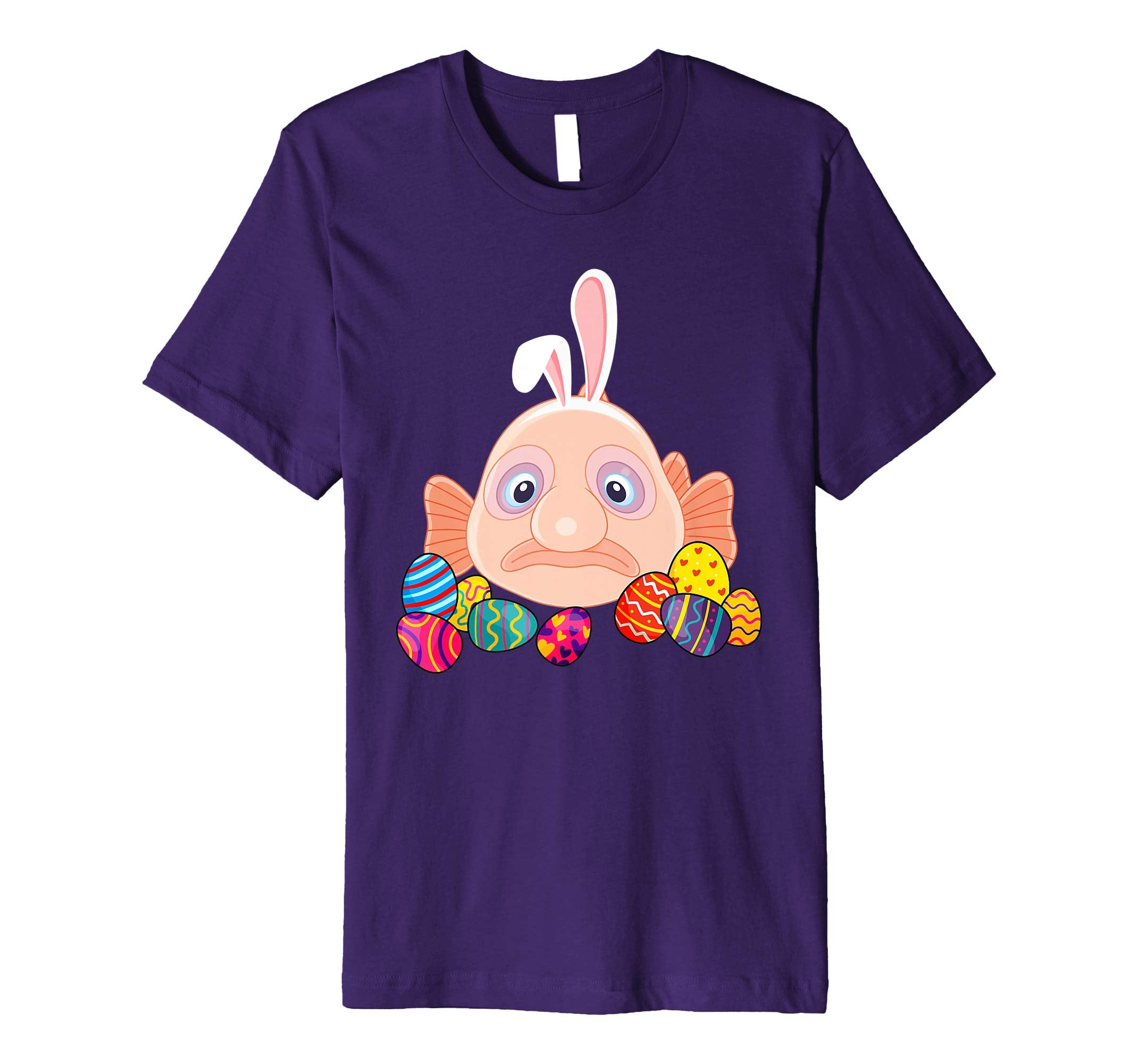 Blob Fish Bunny Ear With Egg Easter Easter Day Shirt