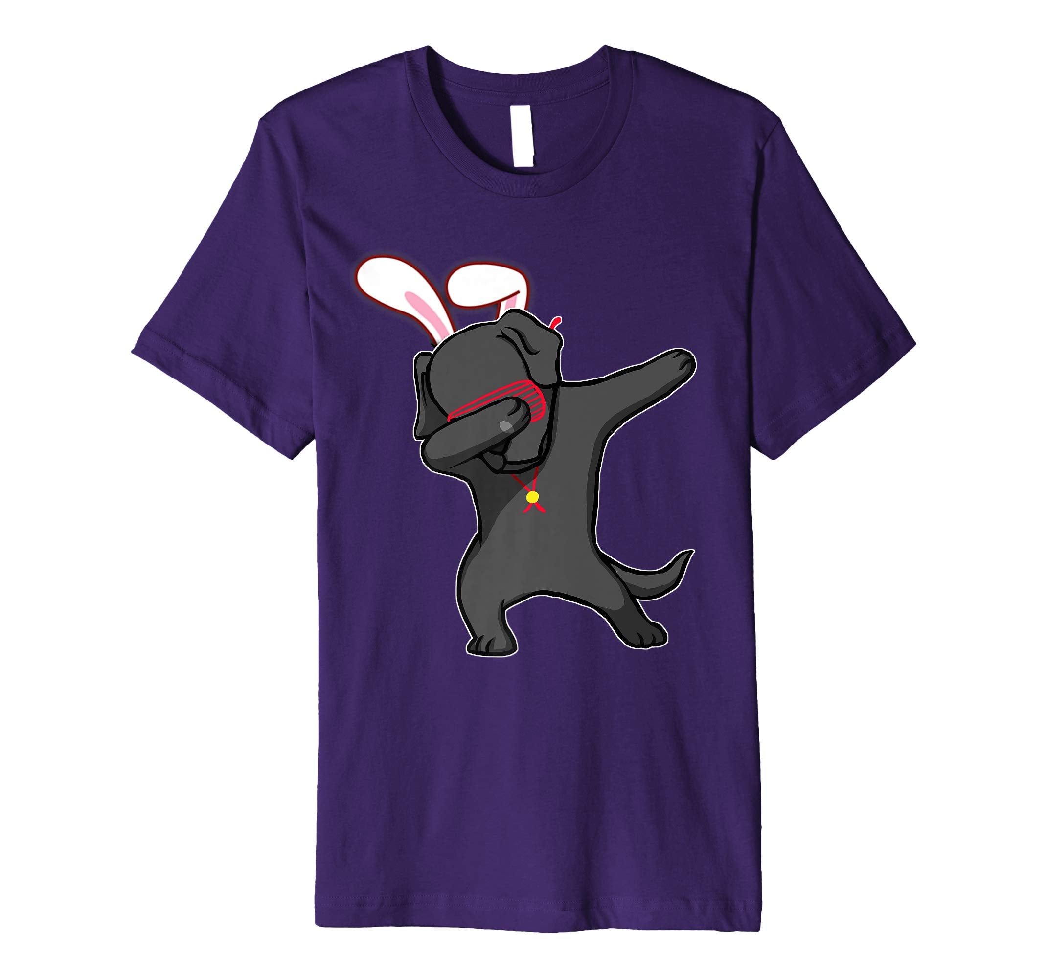 Easter Bunny Dabbing Labrador Dog Tshirt Rabbit Ears Gift
