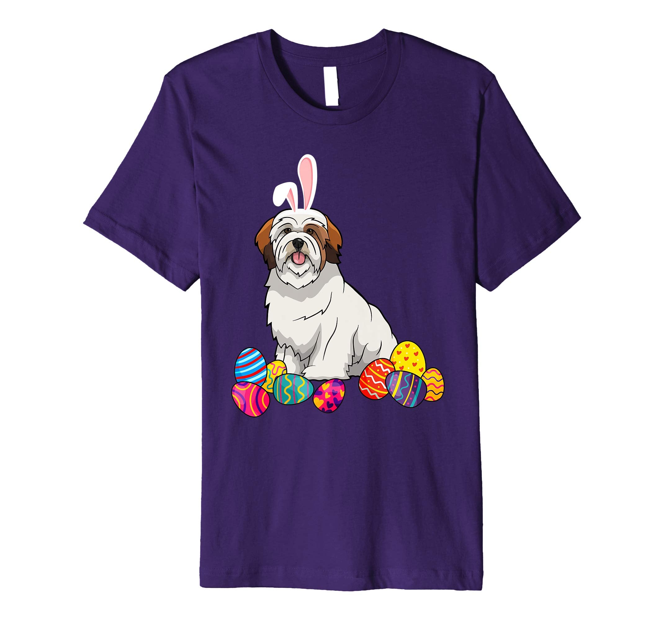 Lhasa Apsos Bunny Ear With Egg Easter Easter Day Shirt