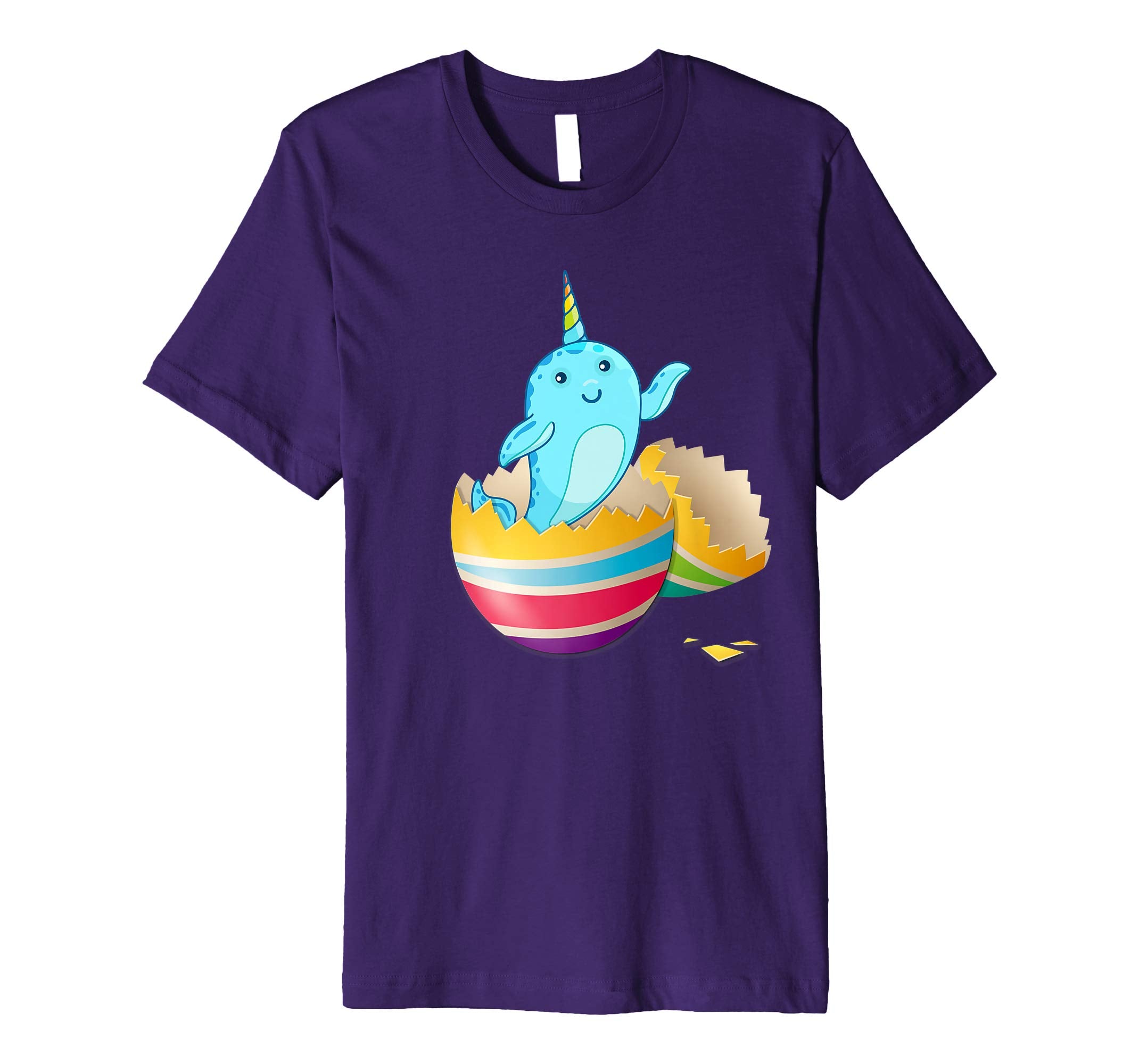 Baby Narwhals Hatching From Easter Egg Easter Day Shirt